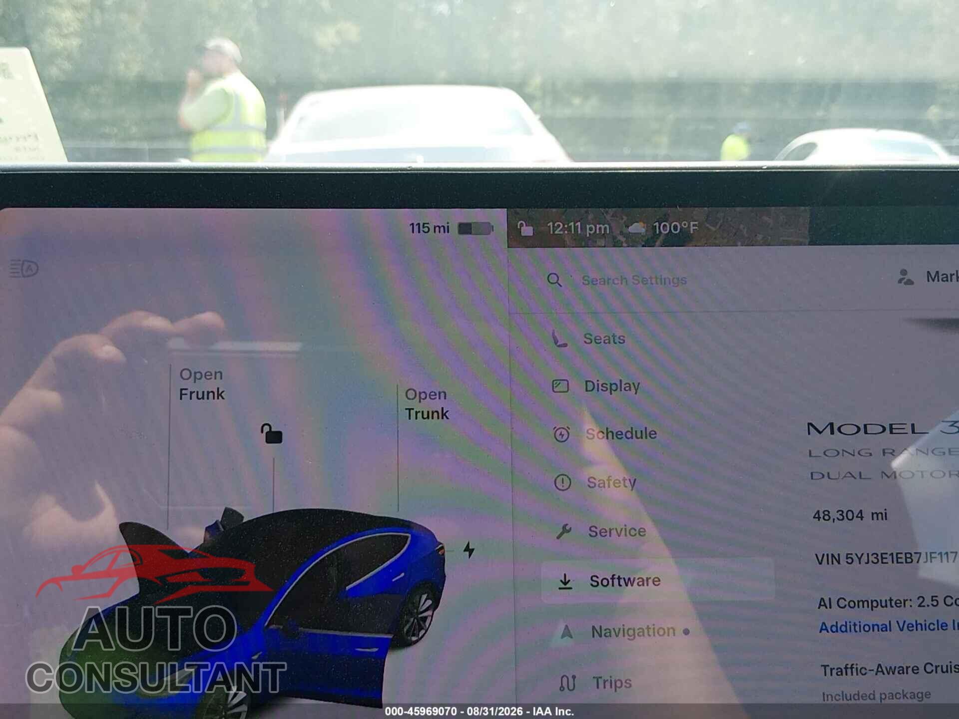 TESLA MODEL 3 2018 - 5YJ3E1EB7JF117382