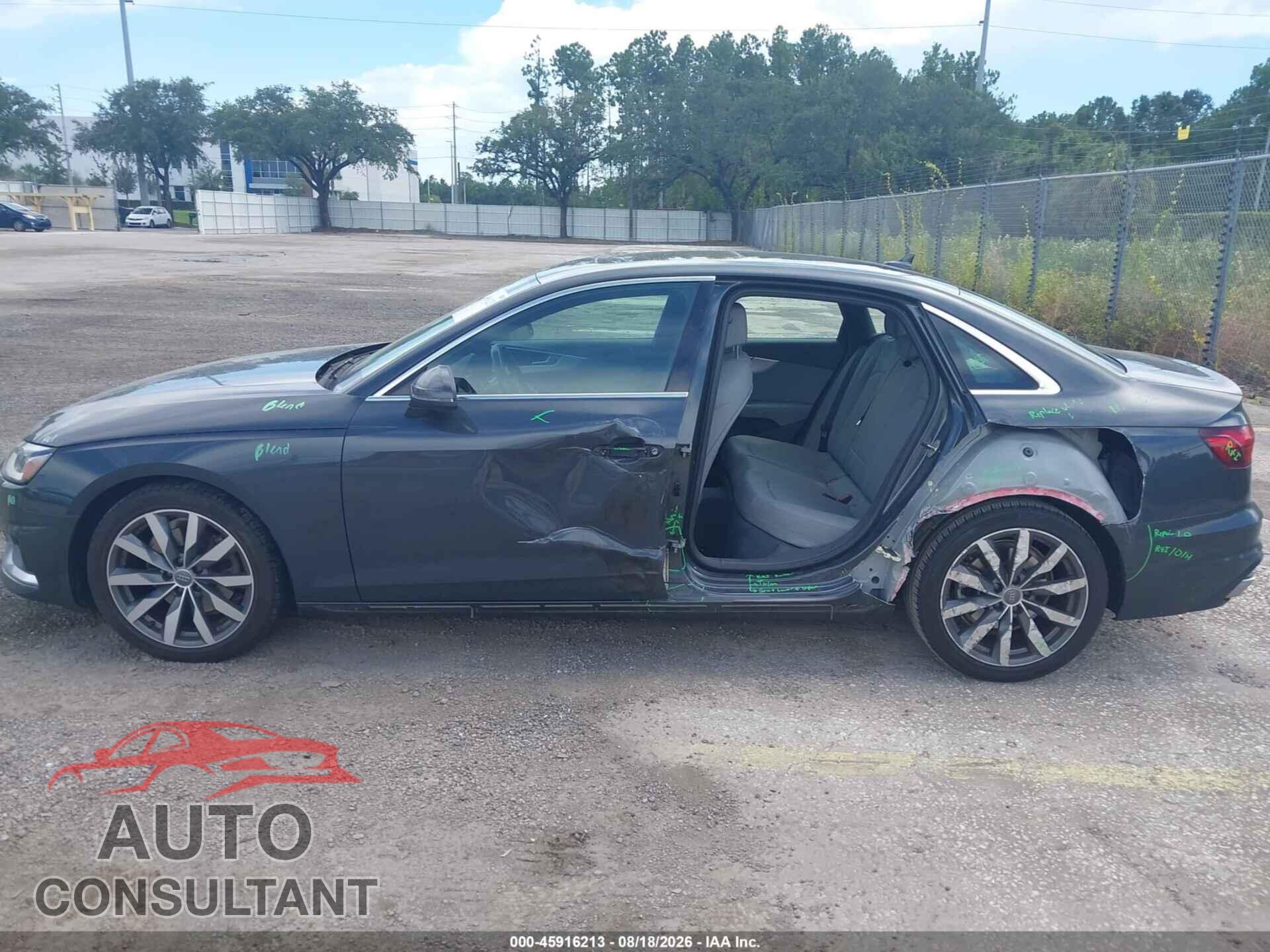 AUDI A4 2020 - WAUHMAF40LA040209