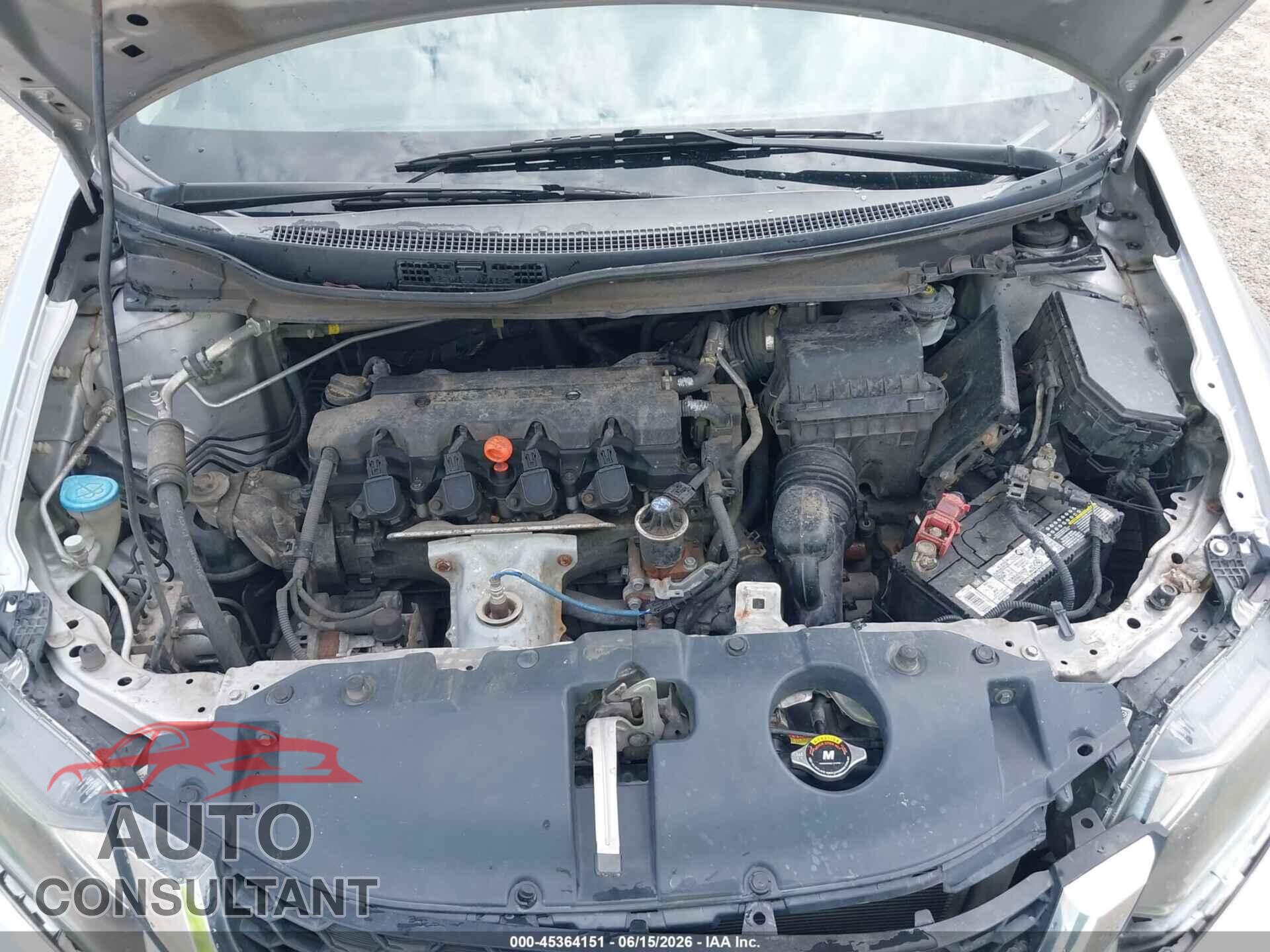 HONDA CIVIC 2013 - 19XFB2F59DE093911