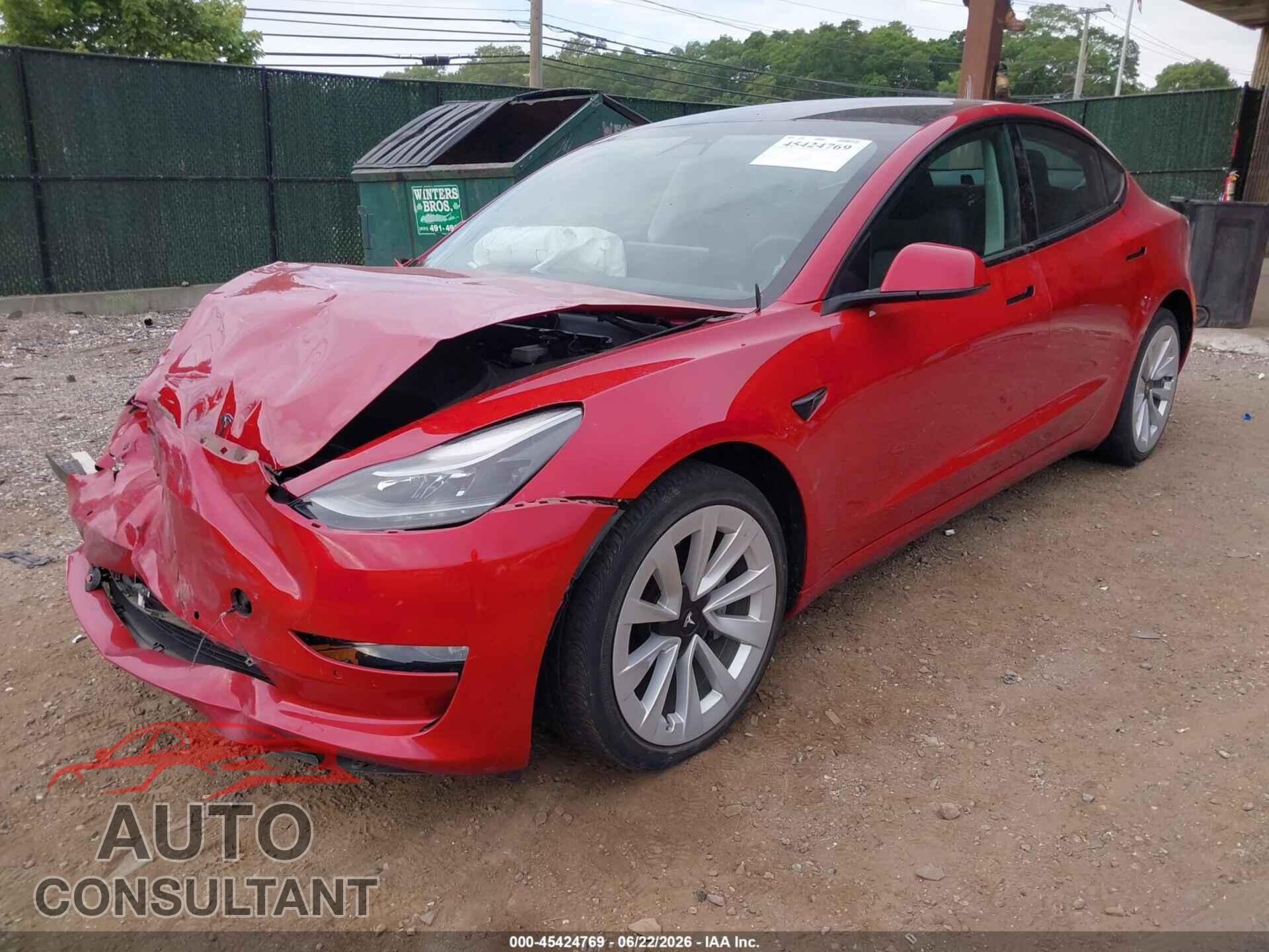 TESLA MODEL 3 2021 - 5YJ3E1EB9MF060865