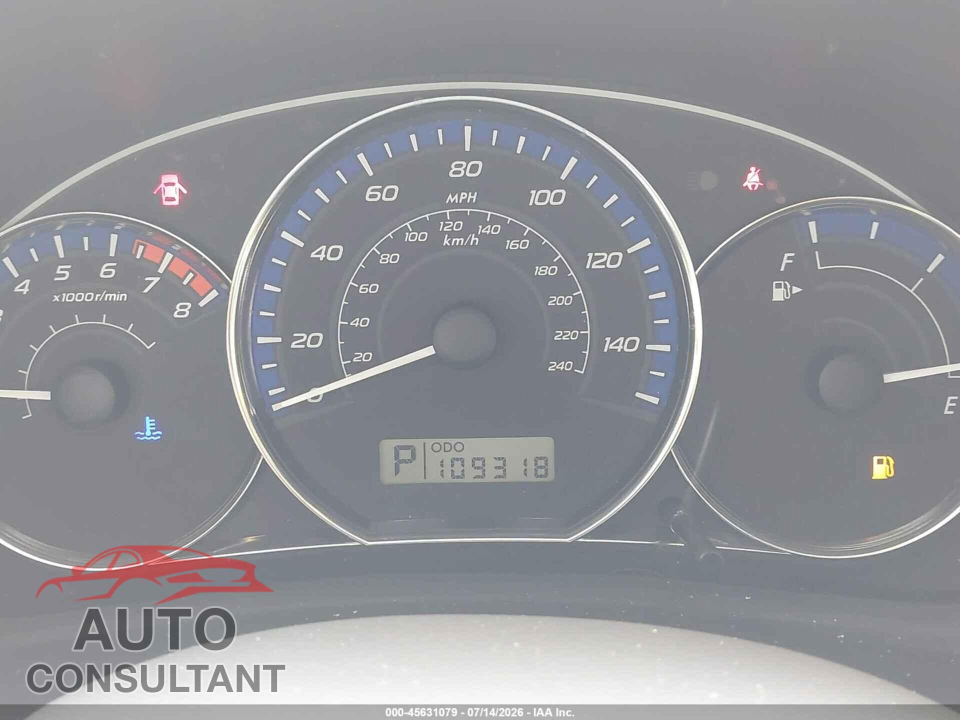 SUBARU FORESTER 2013 - JF2SHAEC2DH427523