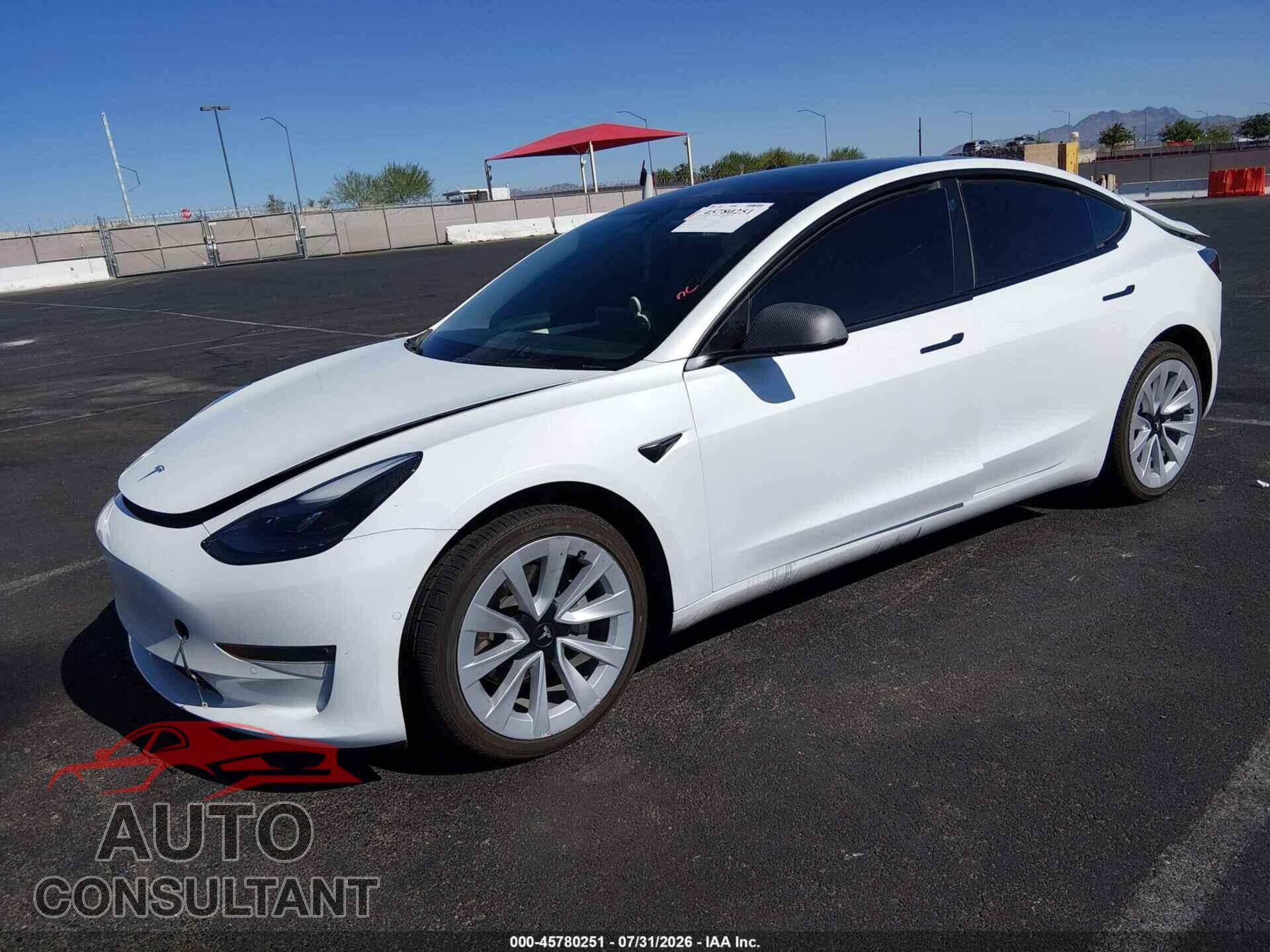 TESLA MODEL 3 2022 - 5YJ3E1EB0NF327506