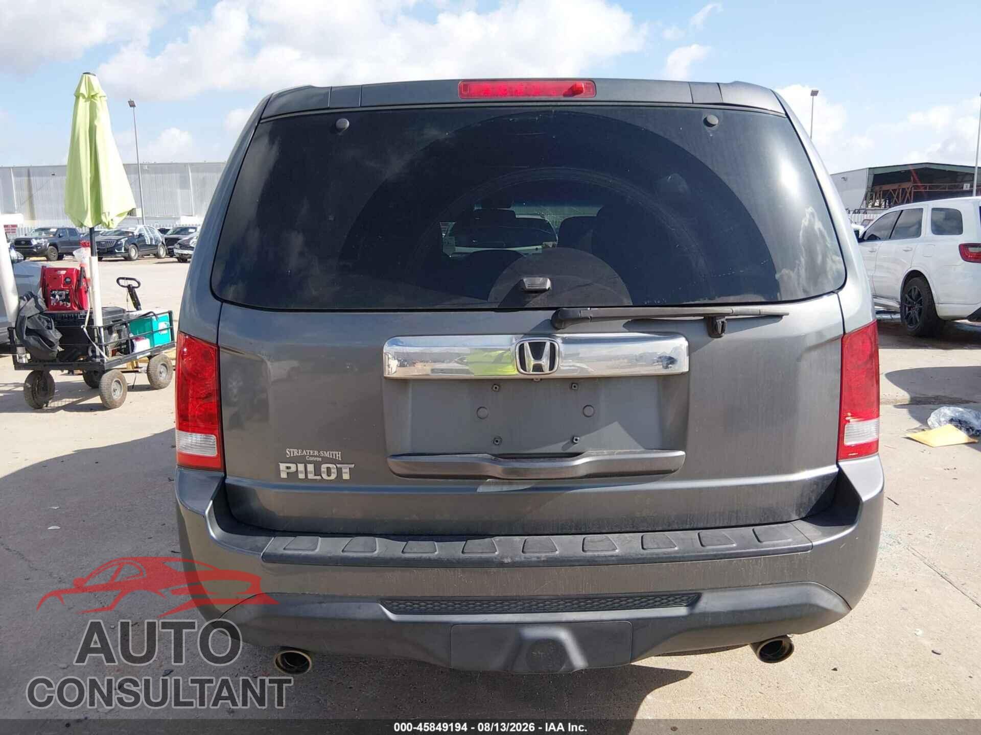 HONDA PILOT 2012 - 5FNYF3H77CB009983