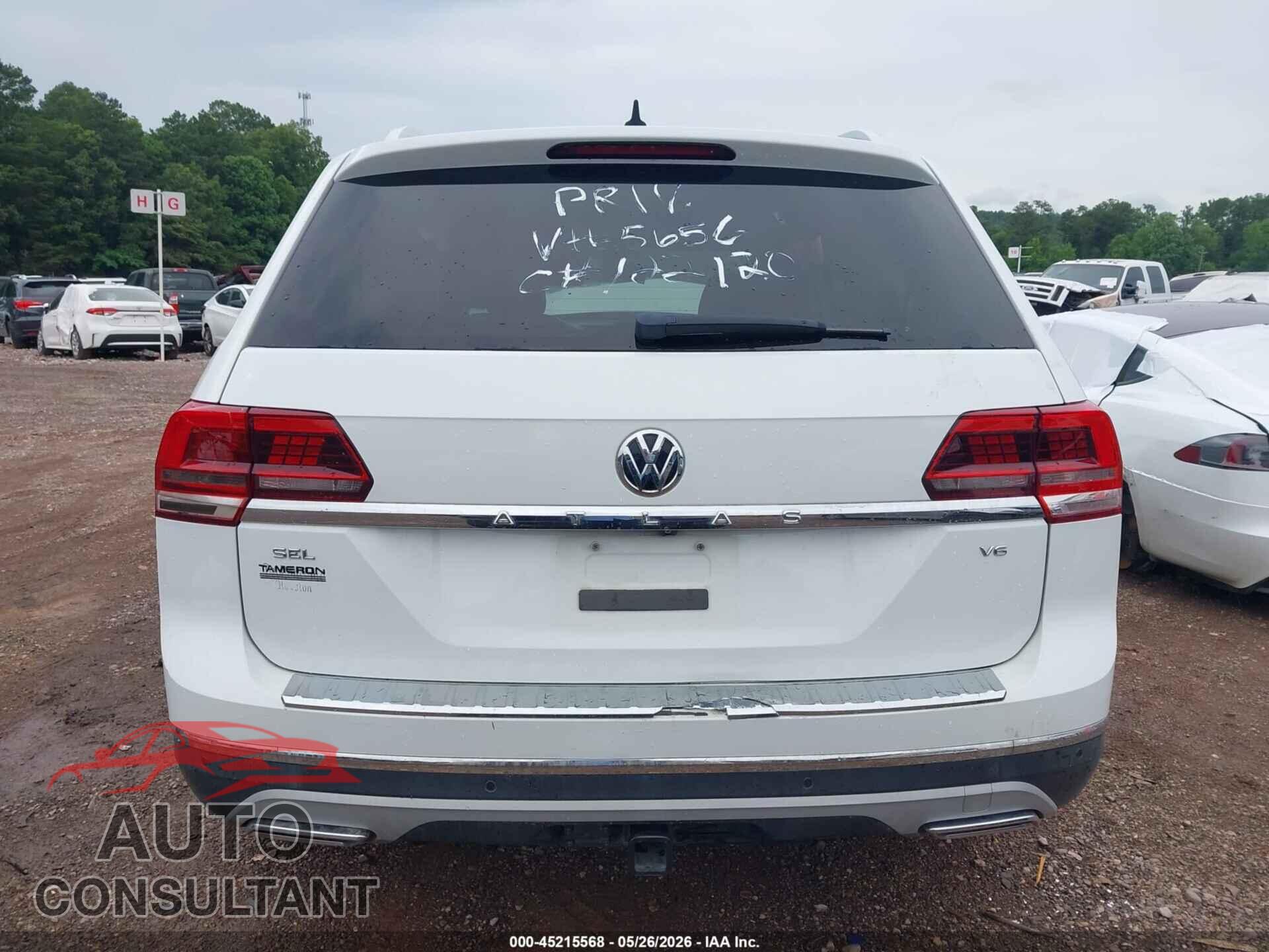 VOLKSWAGEN ATLAS 2019 - 1V2ER2CA7KC615656