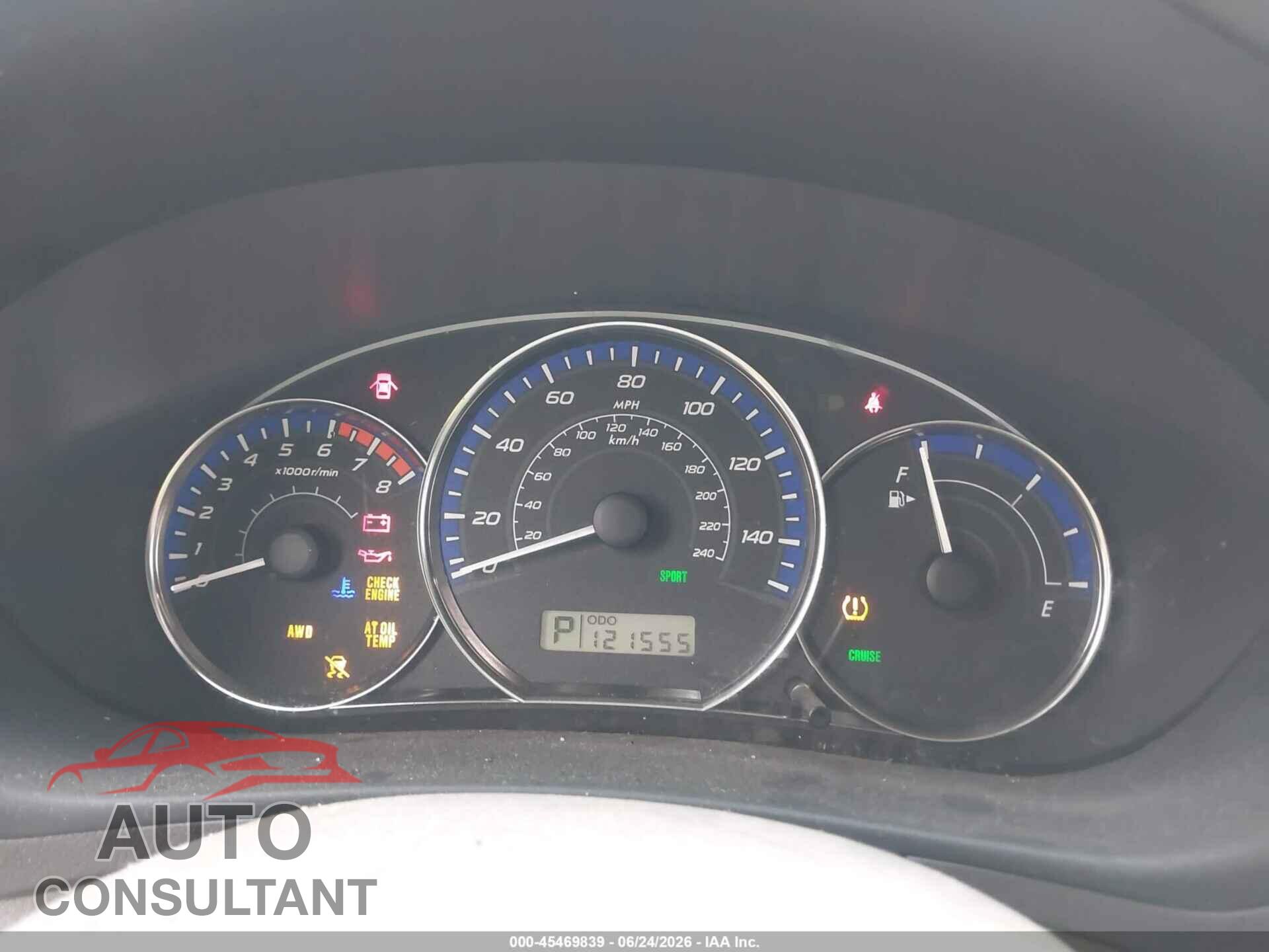SUBARU FORESTER 2010 - JF2SH6CC3AH794314