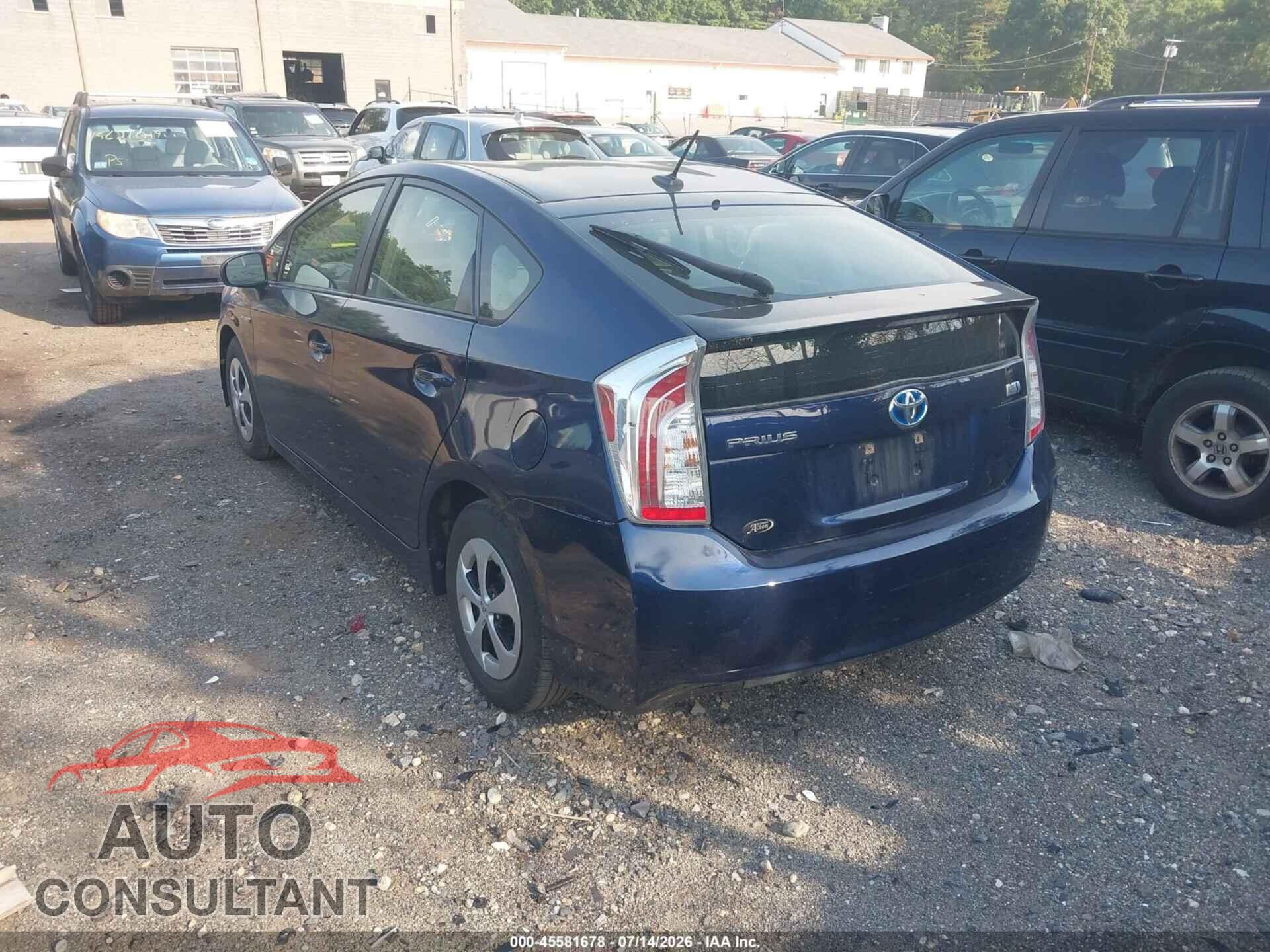 TOYOTA PRIUS 2012 - JTDKN3DU2C1601272
