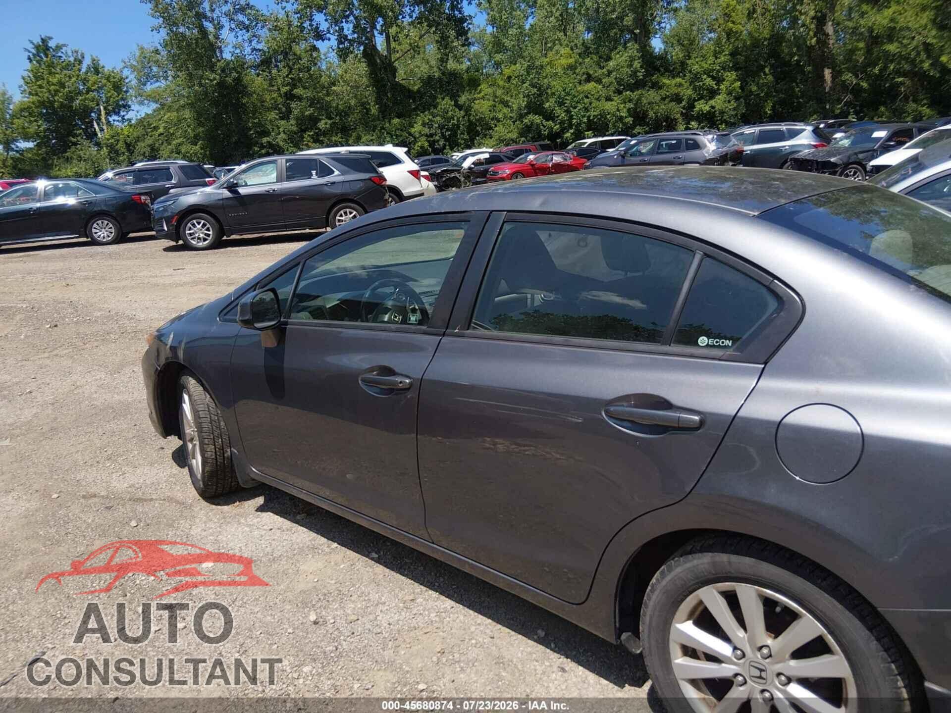 HONDA CIVIC 2012 - 19XFB2F91CE031243