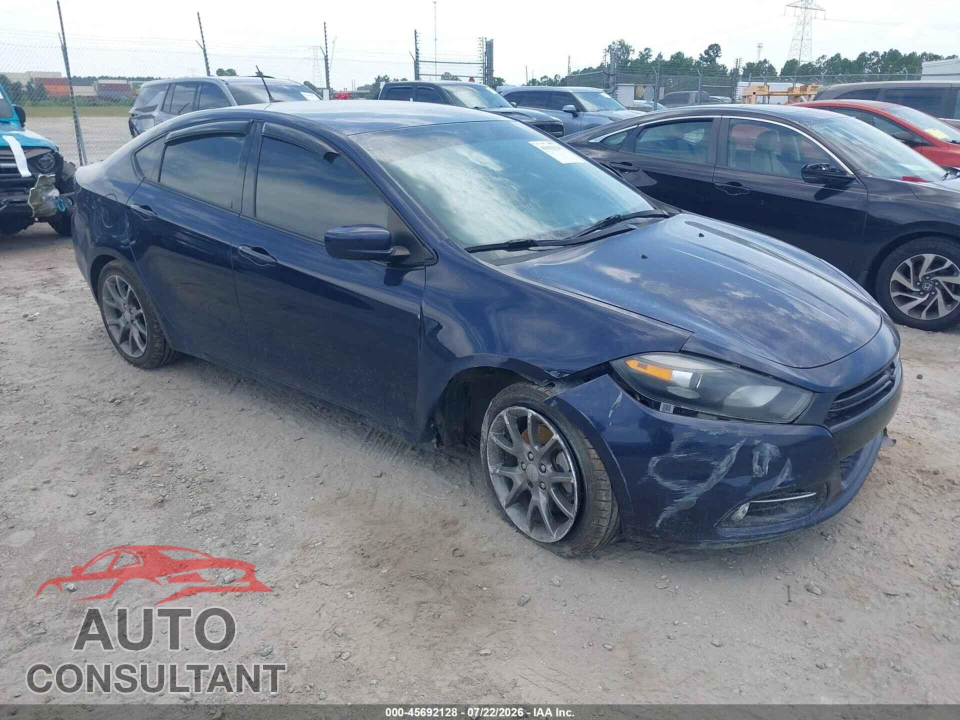 DODGE DART 2014 - 1C3CDFBB2ED825500
