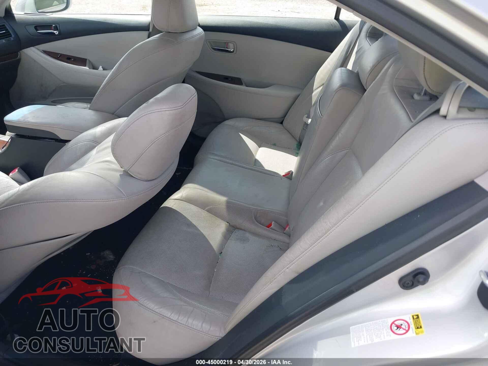 LEXUS ES 350 2011 - JTHBK1EG6B2444794