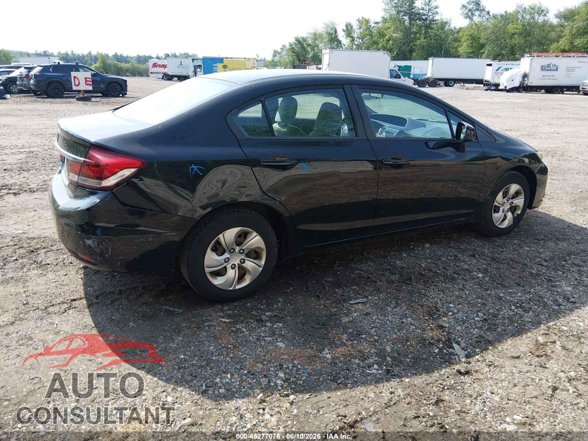 HONDA CIVIC 2013 - 2HGFB2F56DH584605