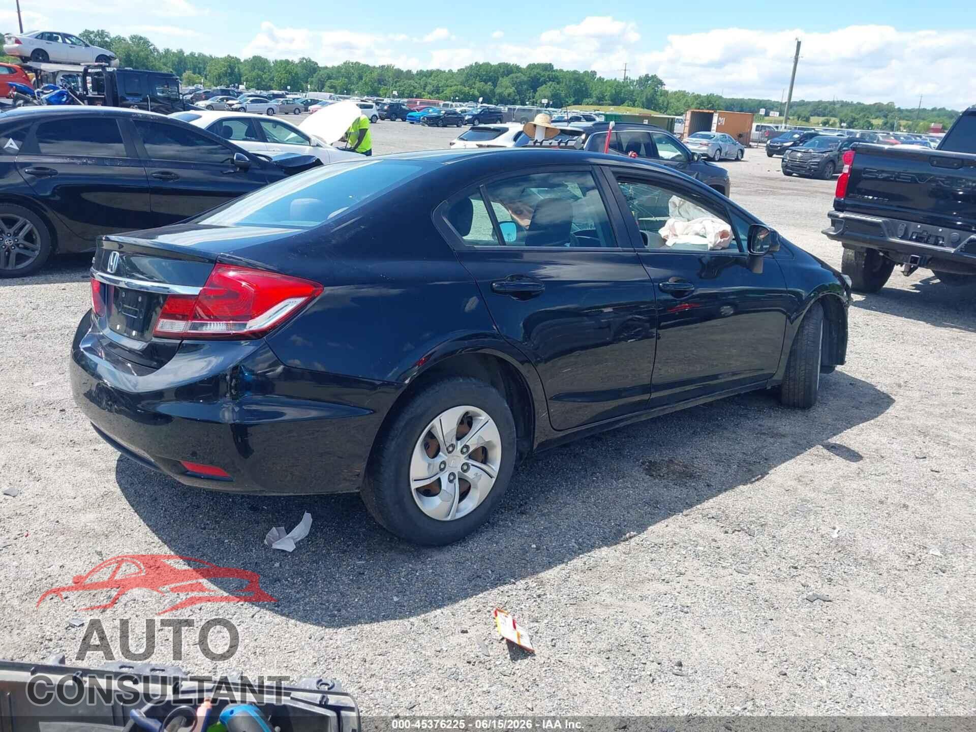 HONDA CIVIC 2013 - 19XFB2F53DE281162