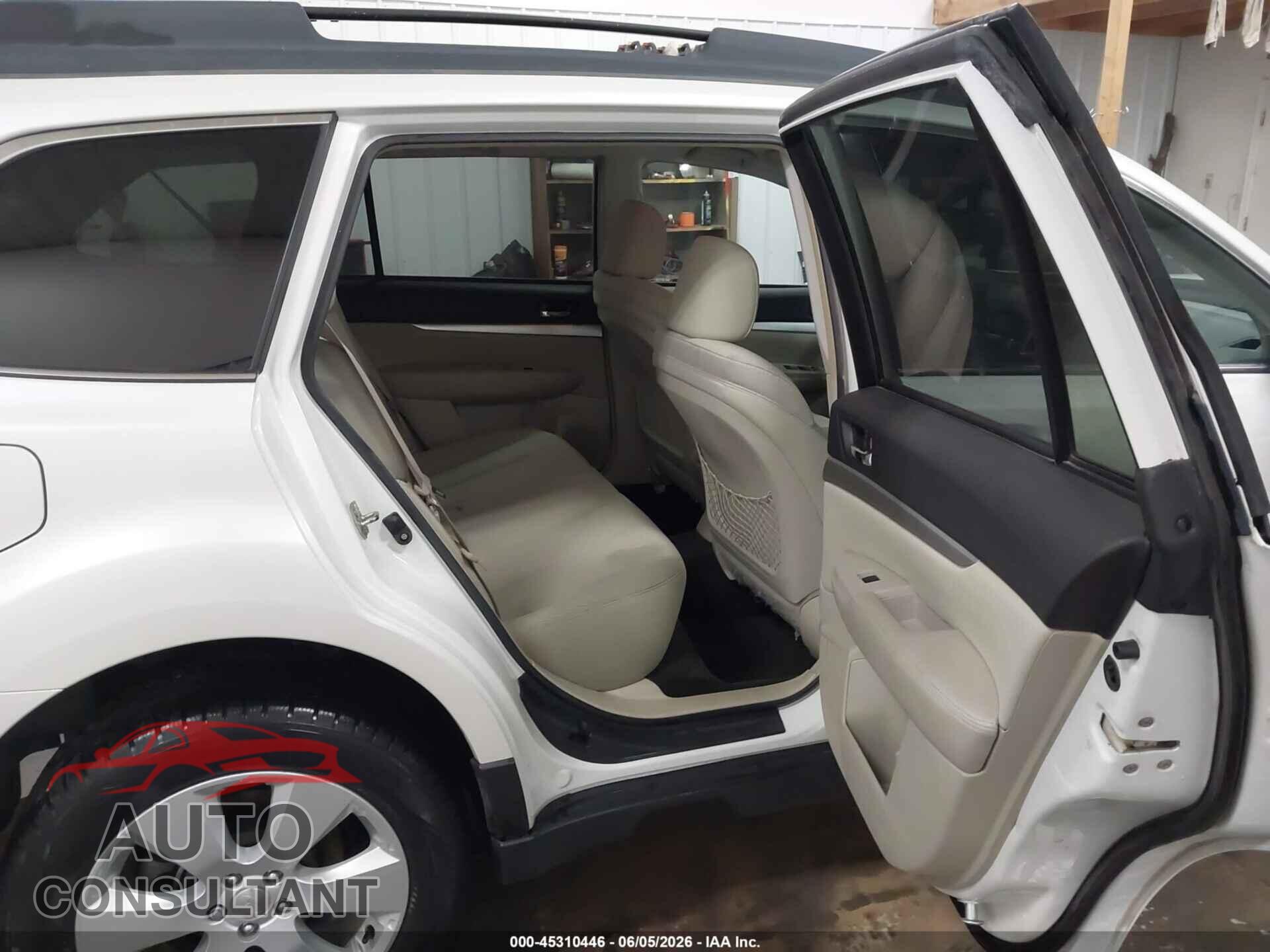 SUBARU OUTBACK 2012 - 4S4BRBCC3C3221901