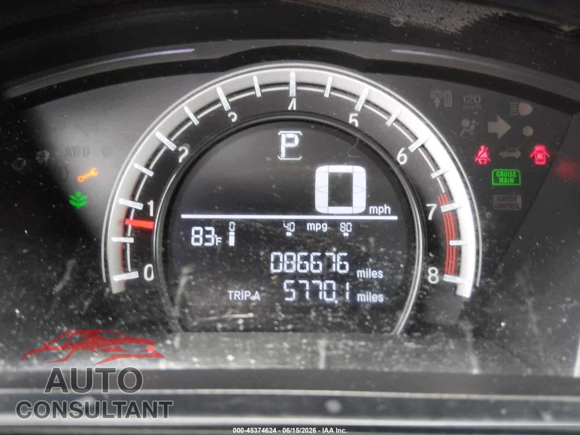 HONDA CR-V 2017 - 7FARW5H36HE014536