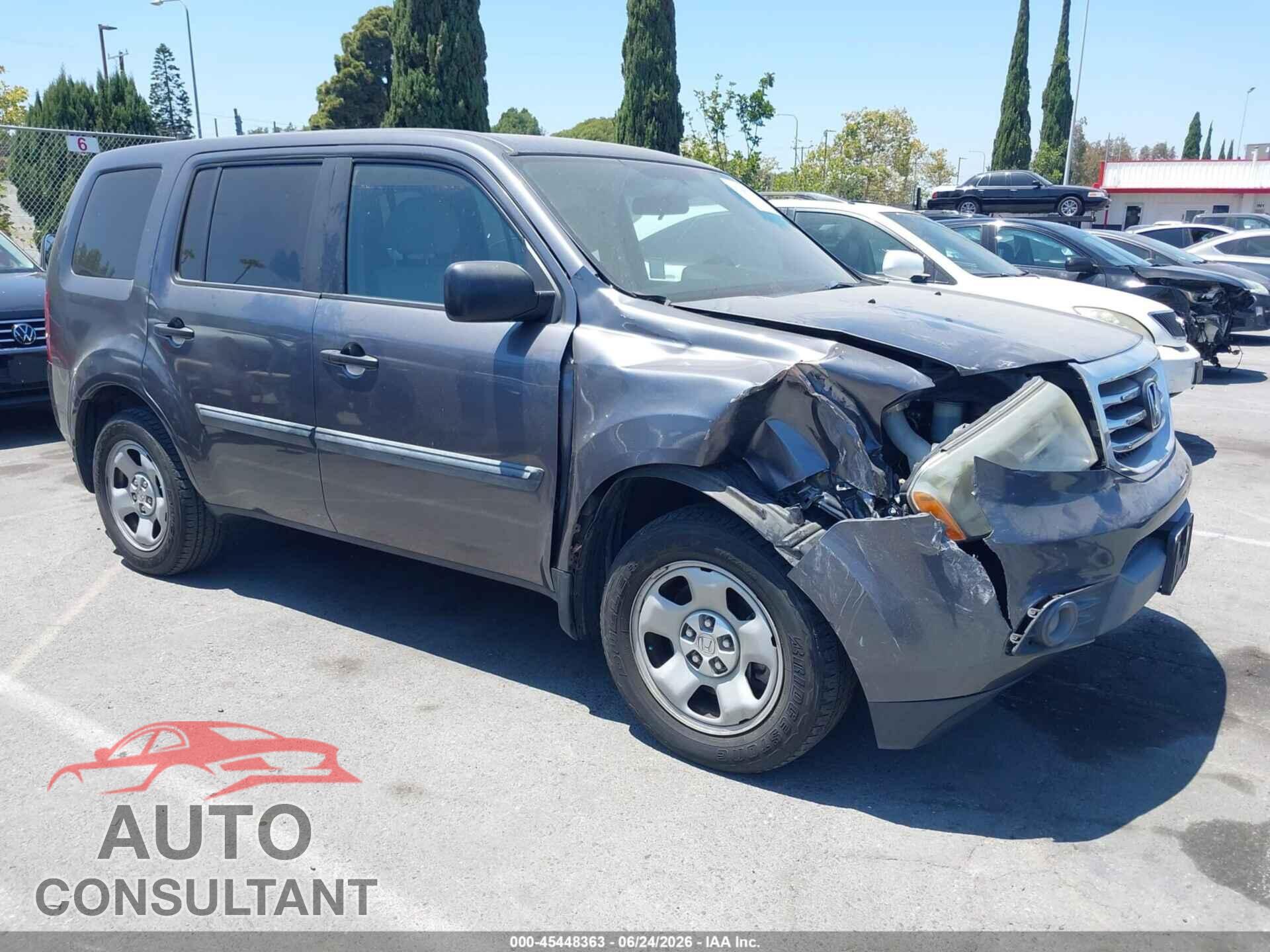 HONDA PILOT 2014 - 5FNYF3H23EB016484