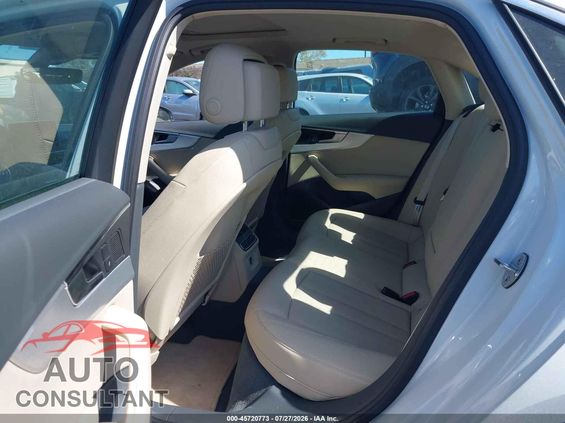 AUDI A4 2018 - WAULMAF48JA217614