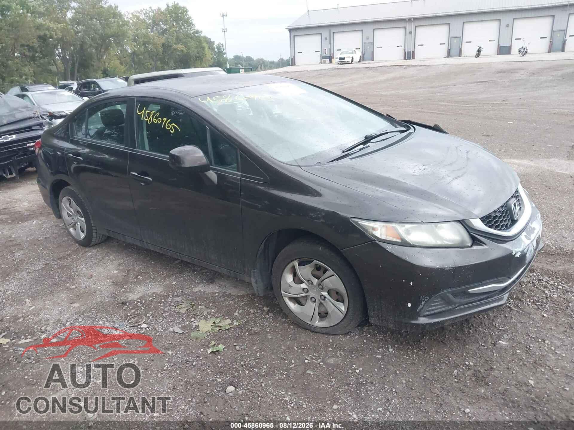 HONDA CIVIC 2013 - 19XFB2F58DE012462