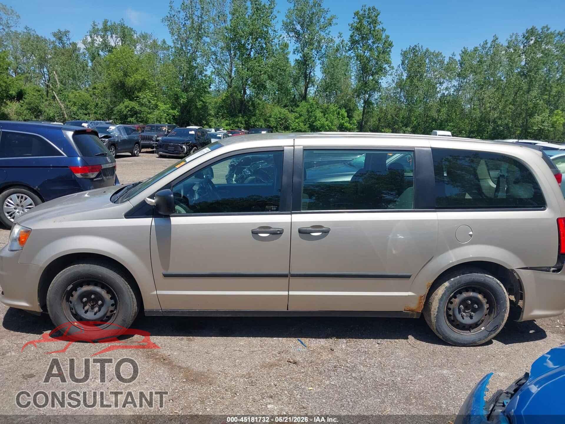 DODGE GRAND CARAVAN 2013 - 2C4RDGBG9DR533412