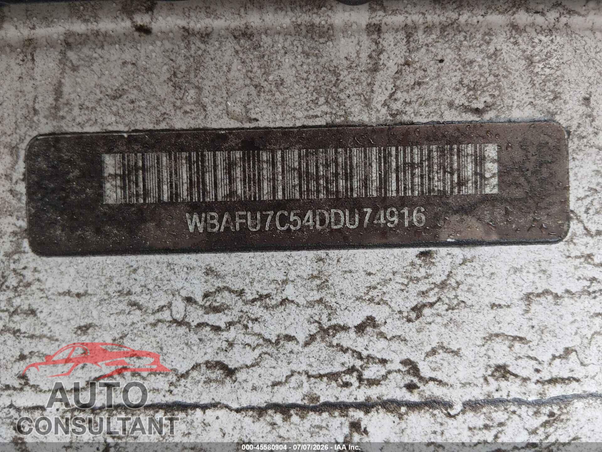 BMW 535I 2013 - WBAFU7C54DDU74916