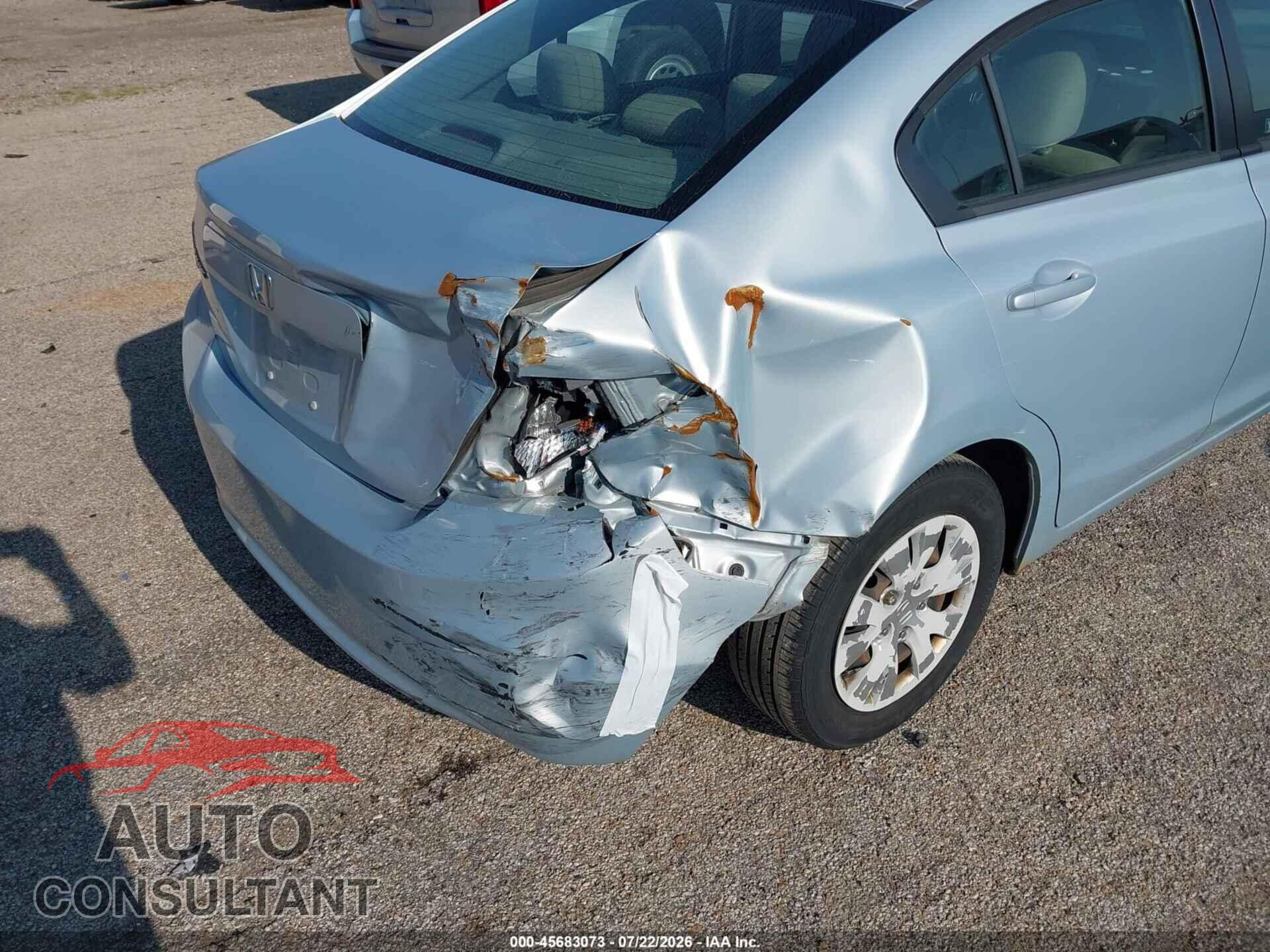 HONDA CIVIC 2012 - 19XFB2F59CE014719