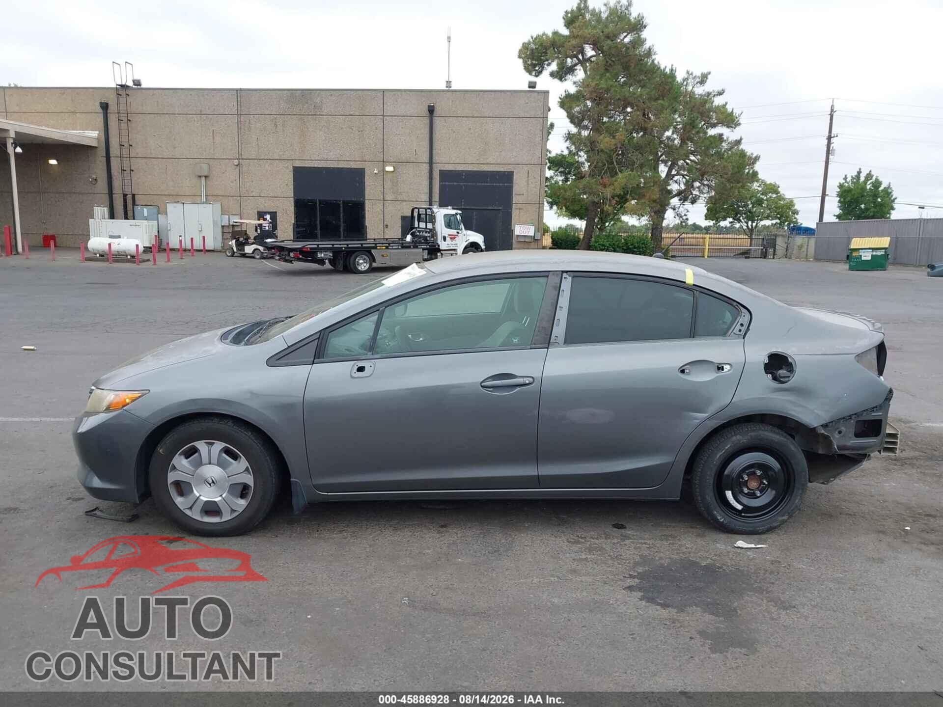 HONDA CIVIC HYBRID 2012 - JHMFB4F26CS004775