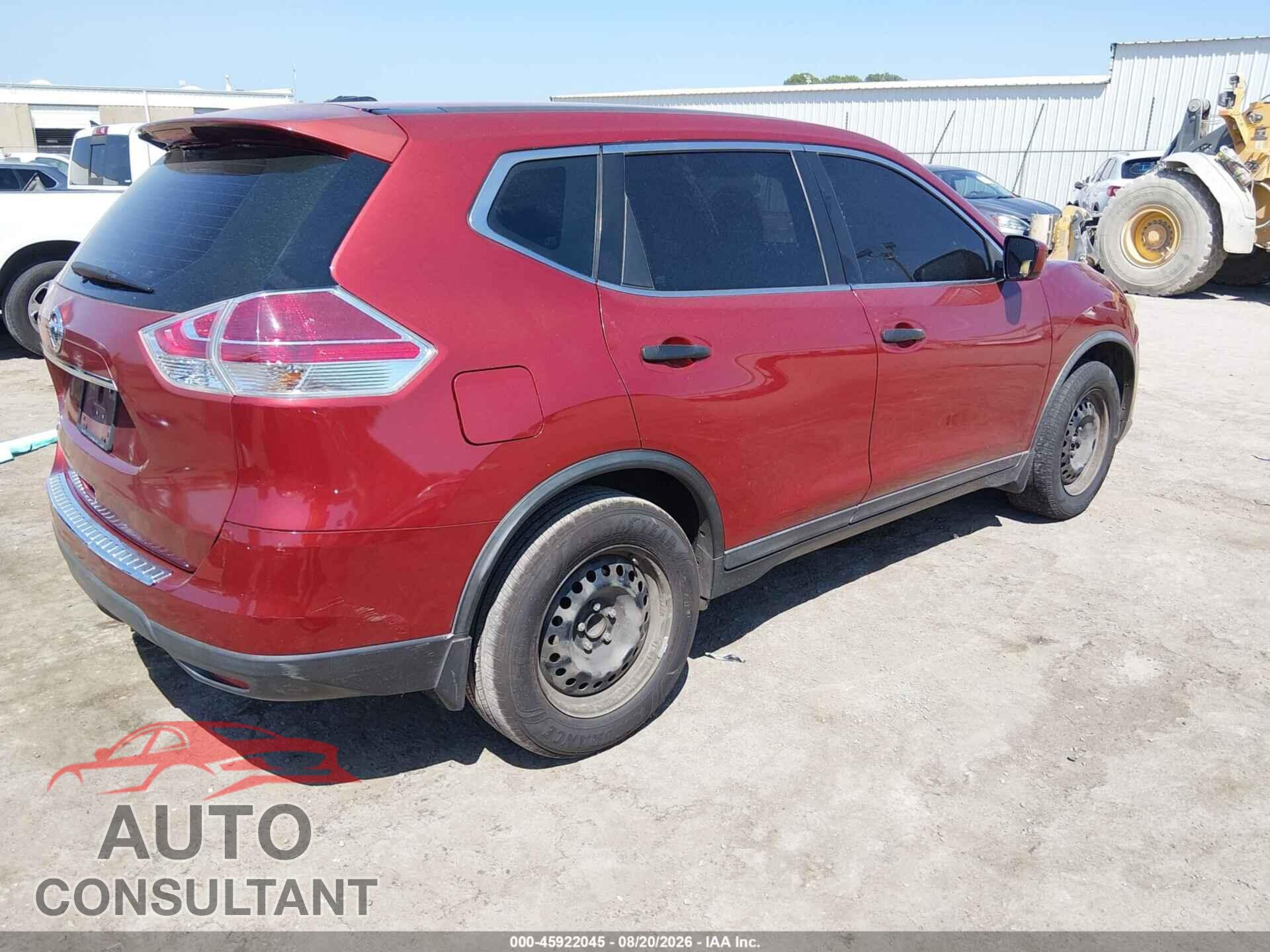 NISSAN ROGUE 2016 - KNMAT2MT3GP600766