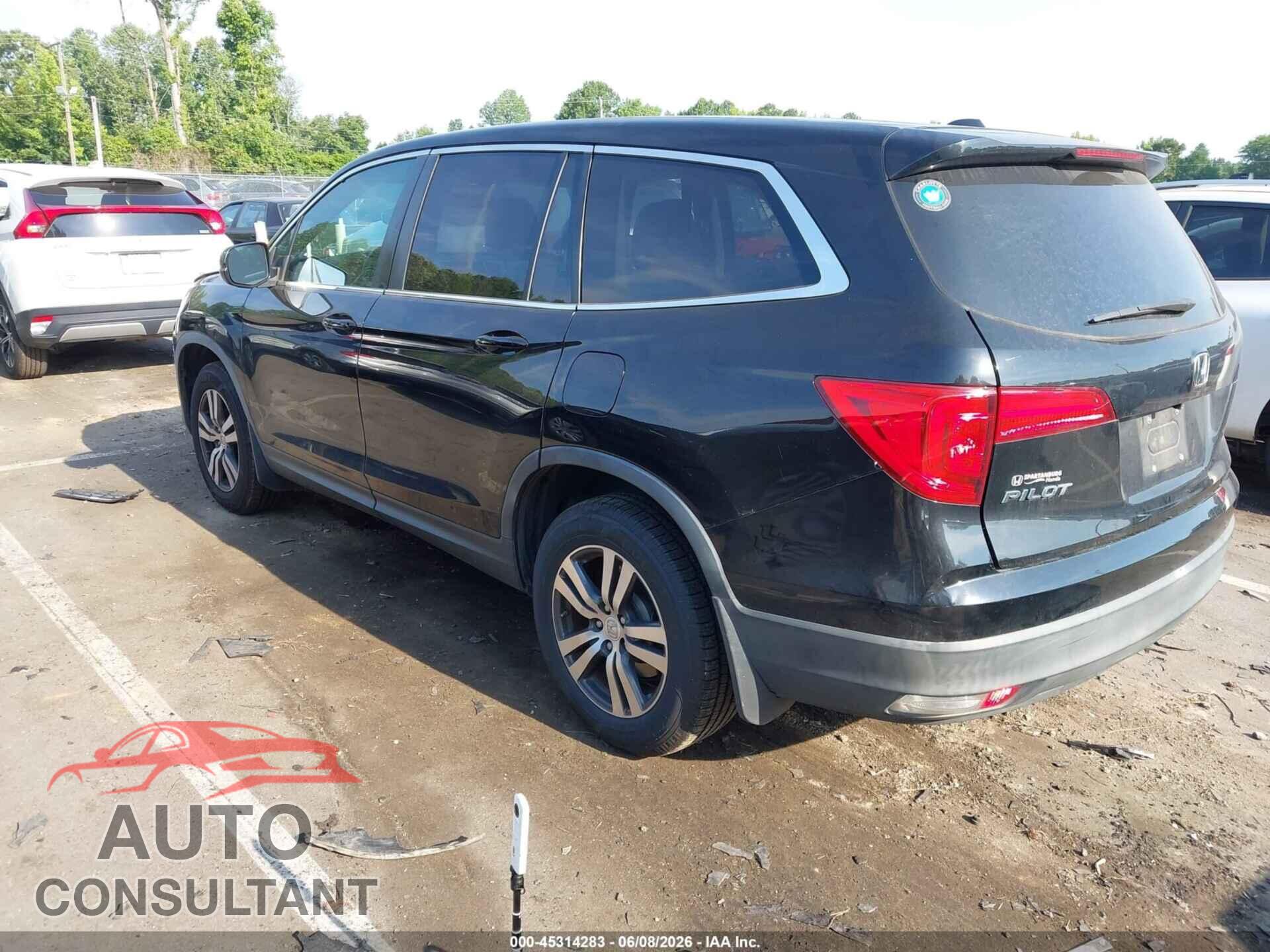 HONDA PILOT 2017 - 5FNYF5H36HB002040