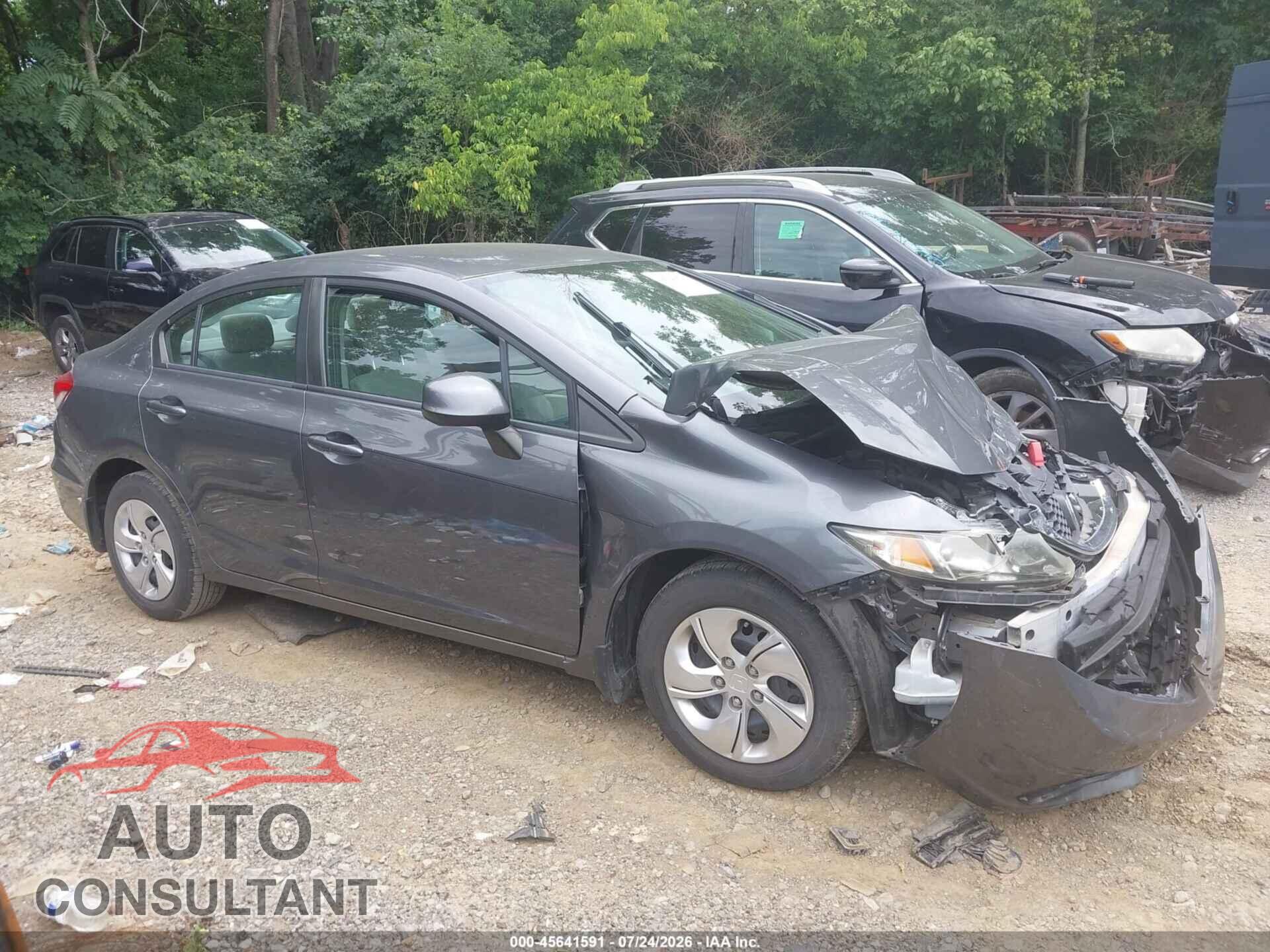HONDA CIVIC 2013 - 19XFB2F53DE091460