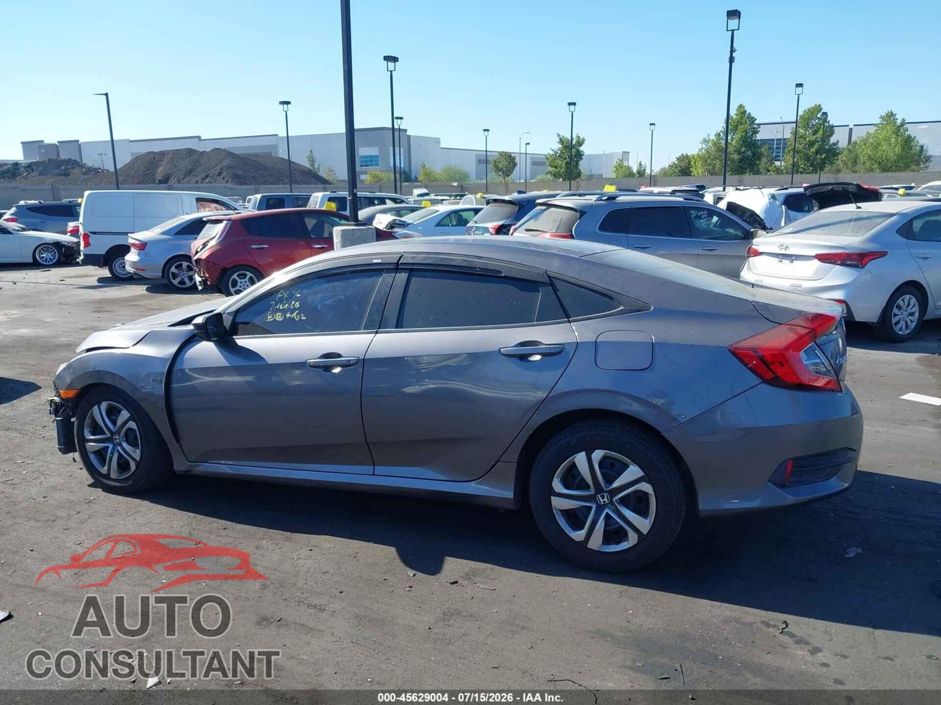 HONDA CIVIC 2017 - 19XFC2F50HE212416