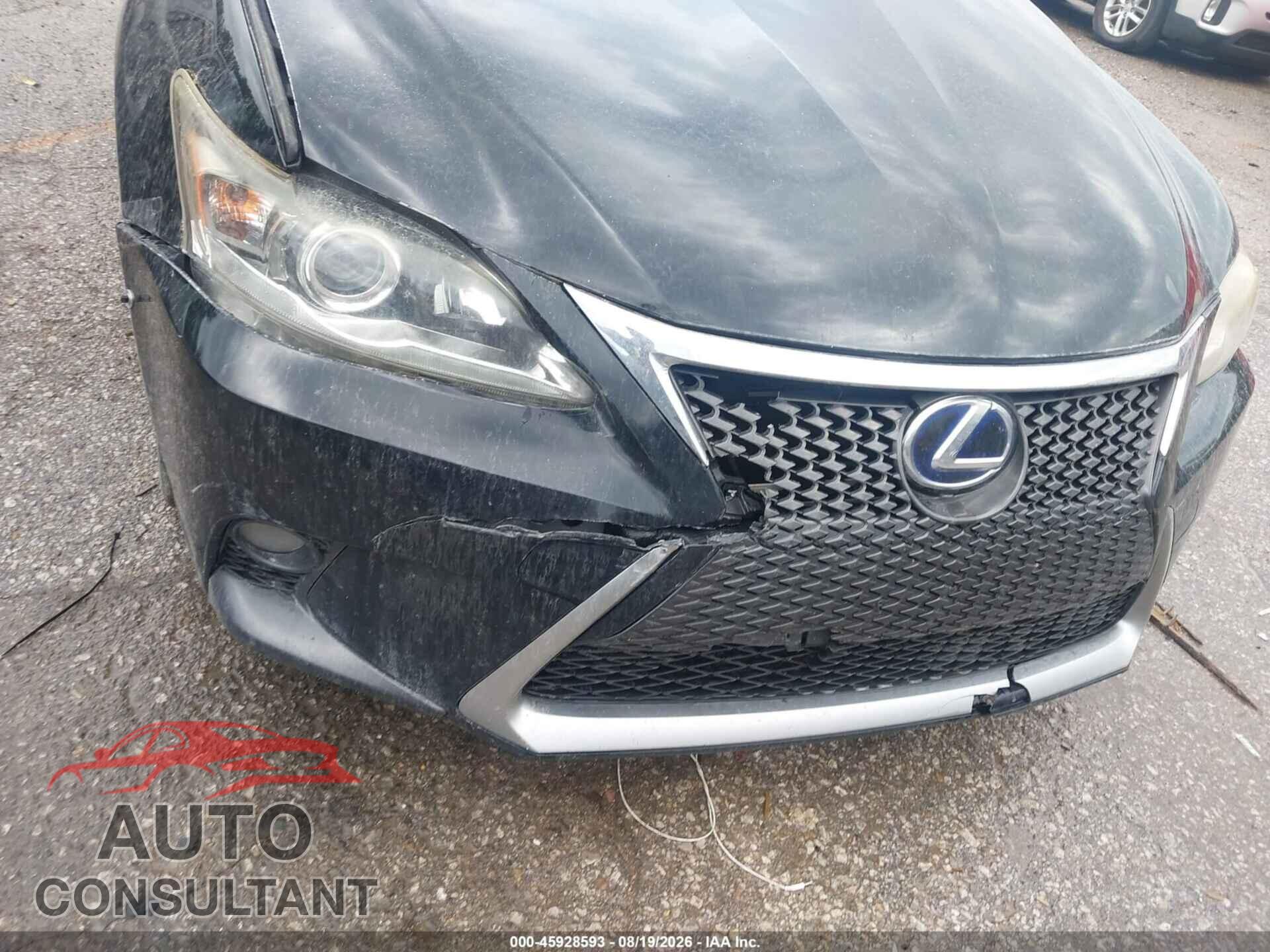 LEXUS CT 200H 2014 - JTHKD5BH4E2190991