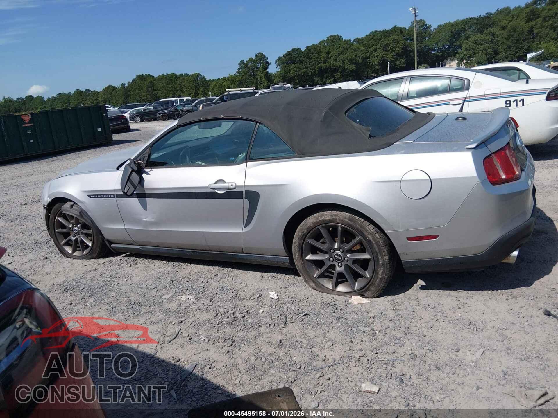 FORD MUSTANG 2012 - 1ZVBP8EM1C5244193