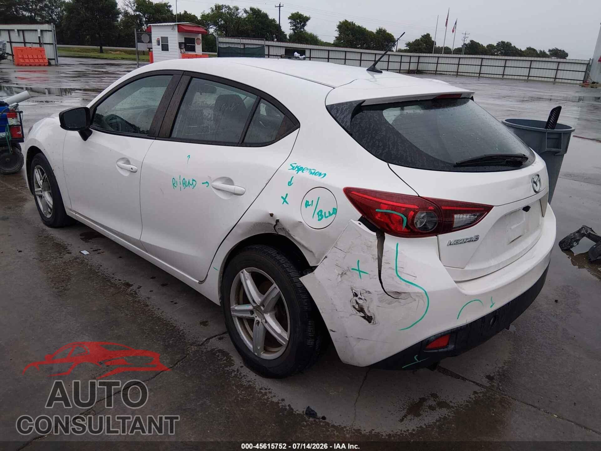 MAZDA MAZDA3 2014 - JM1BM1K71E1203168