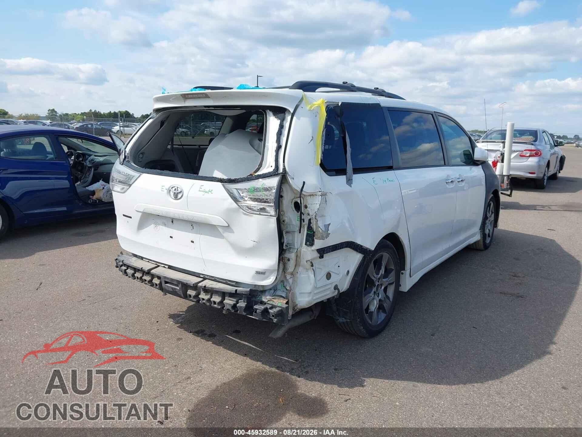 TOYOTA SIENNA 2013 - 5TDXK3DC2DS282837
