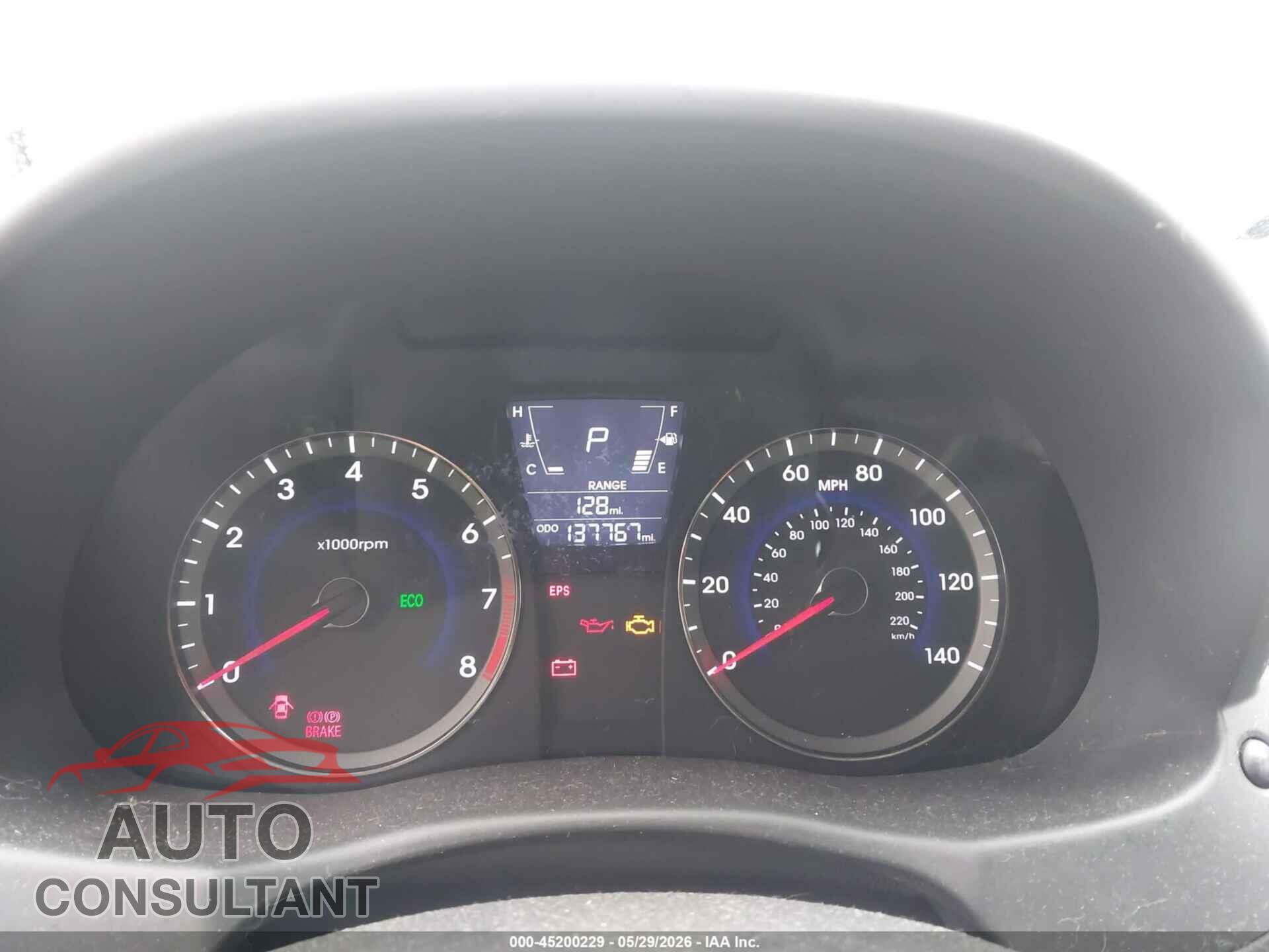 HYUNDAI ACCENT 2012 - KMHCU5AE9CU039879