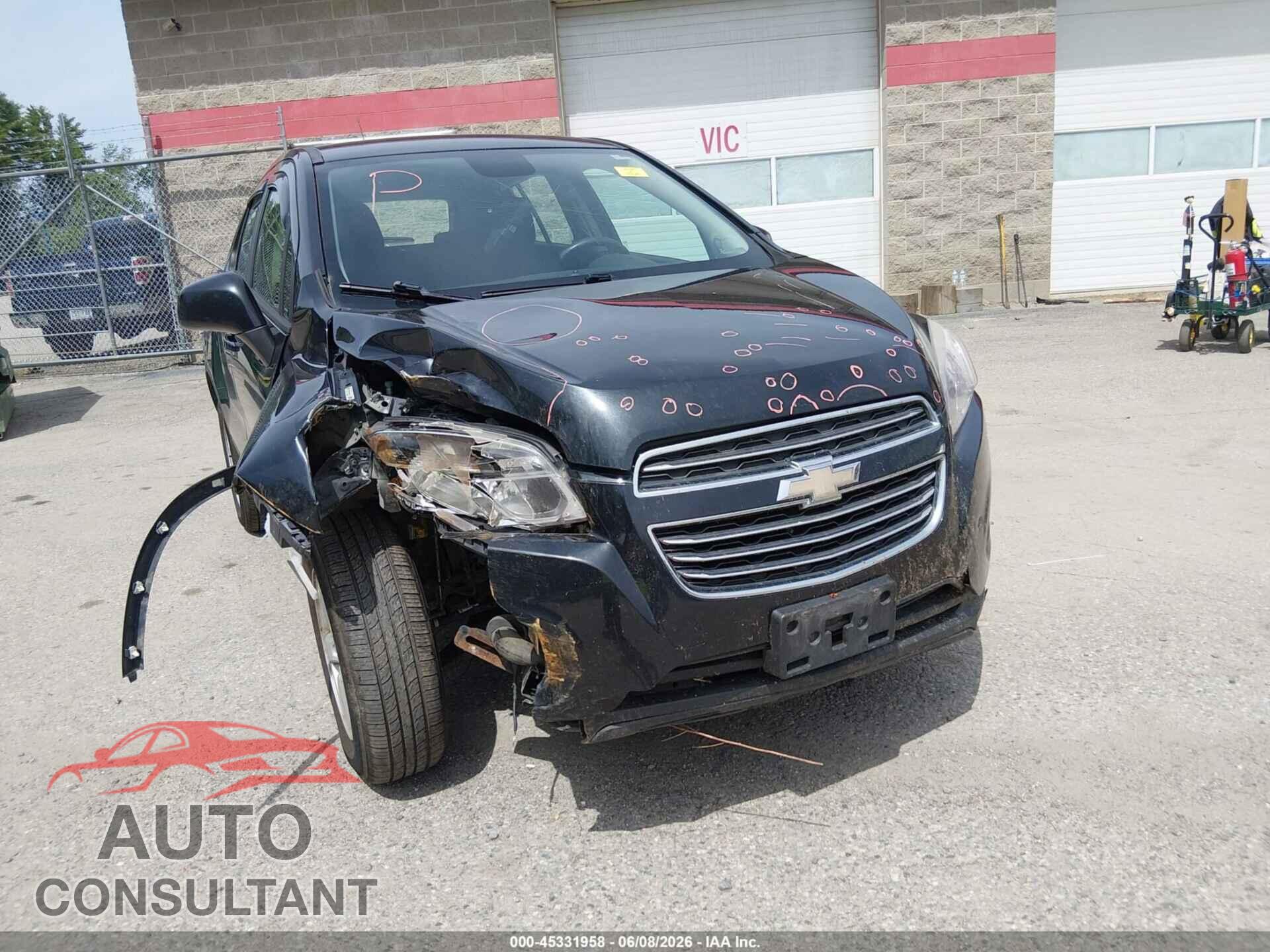 CHEVROLET TRAX 2015 - KL7CJPSB2FB263876