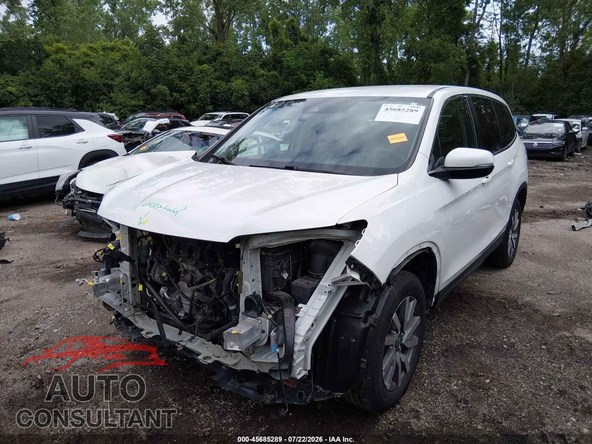 HONDA PILOT 2021 - 5FNYF6H39MB022427