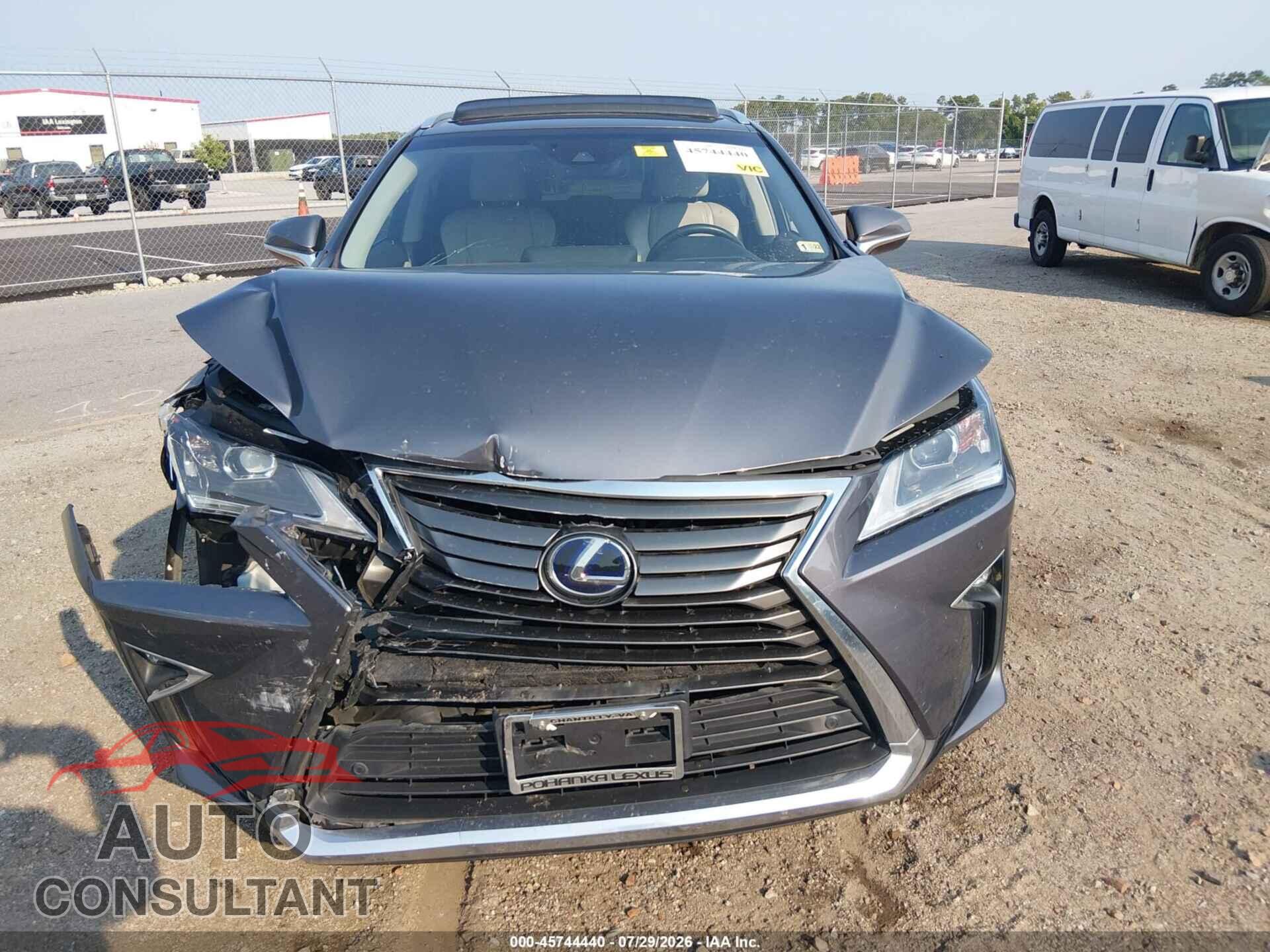 LEXUS RX 450H 2017 - 2T2BGMCA0HC012730