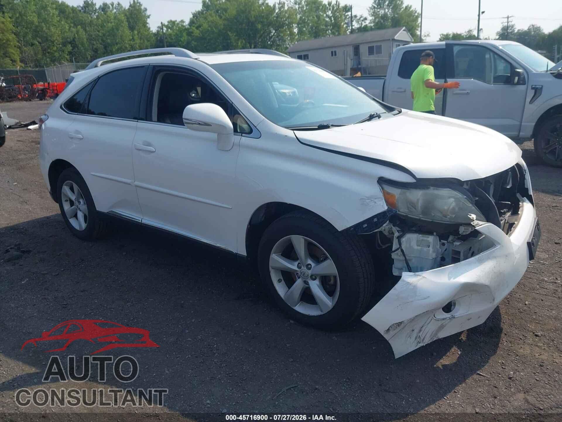 LEXUS RX 350 2012 - 2T2BK1BA8CC129186