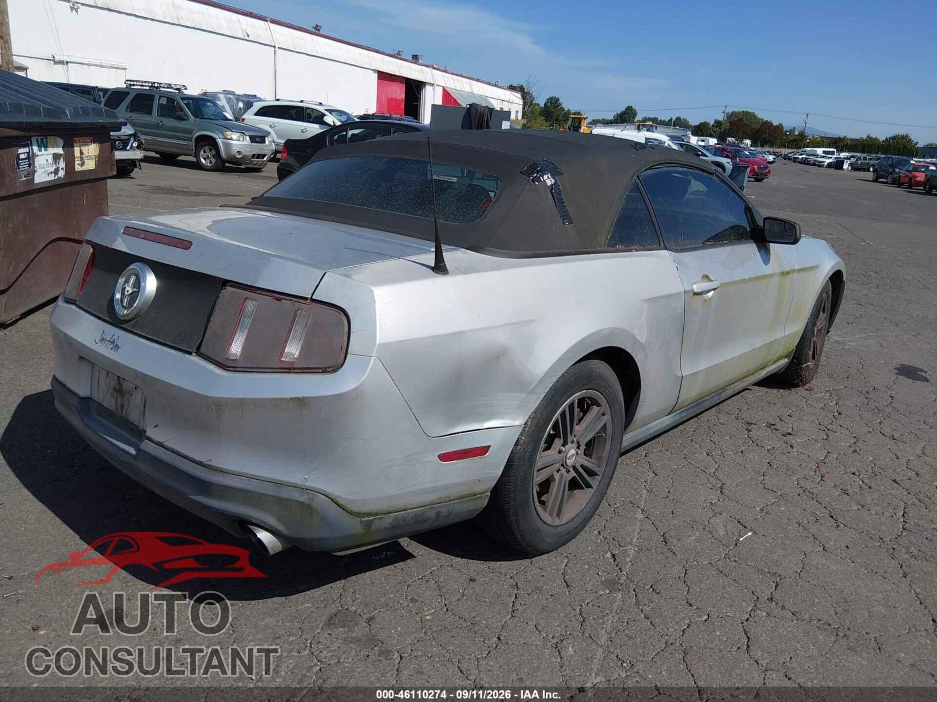 FORD MUSTANG 2012 - 1ZVBP8EM4C5207347