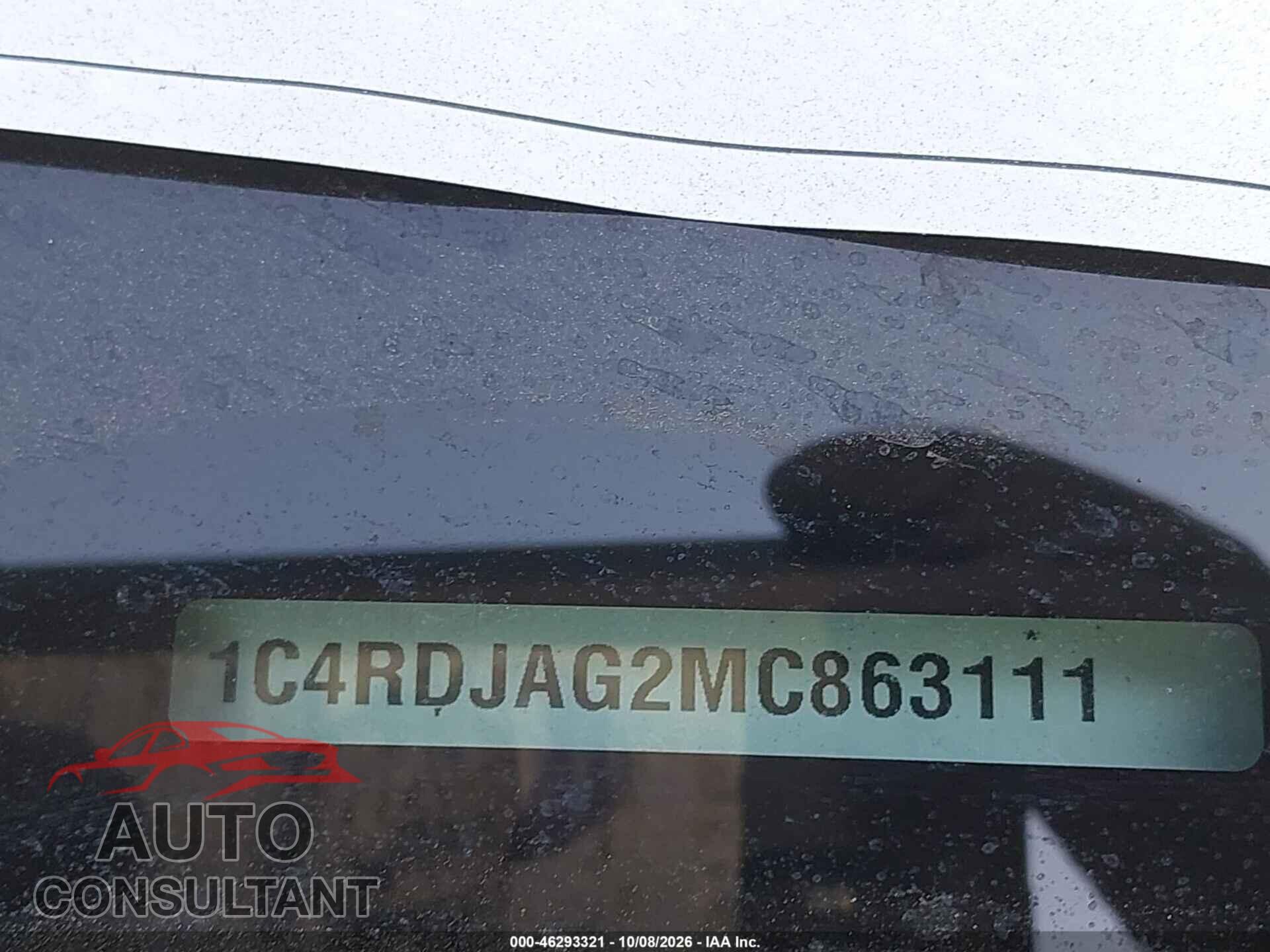 DODGE DURANGO 2021 - 1C4RDJAG2MC863111
