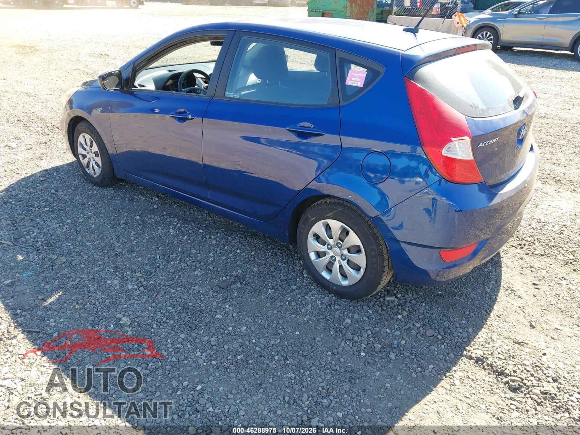 HYUNDAI ACCENT 2016 - KMHCT5AE0GU258156