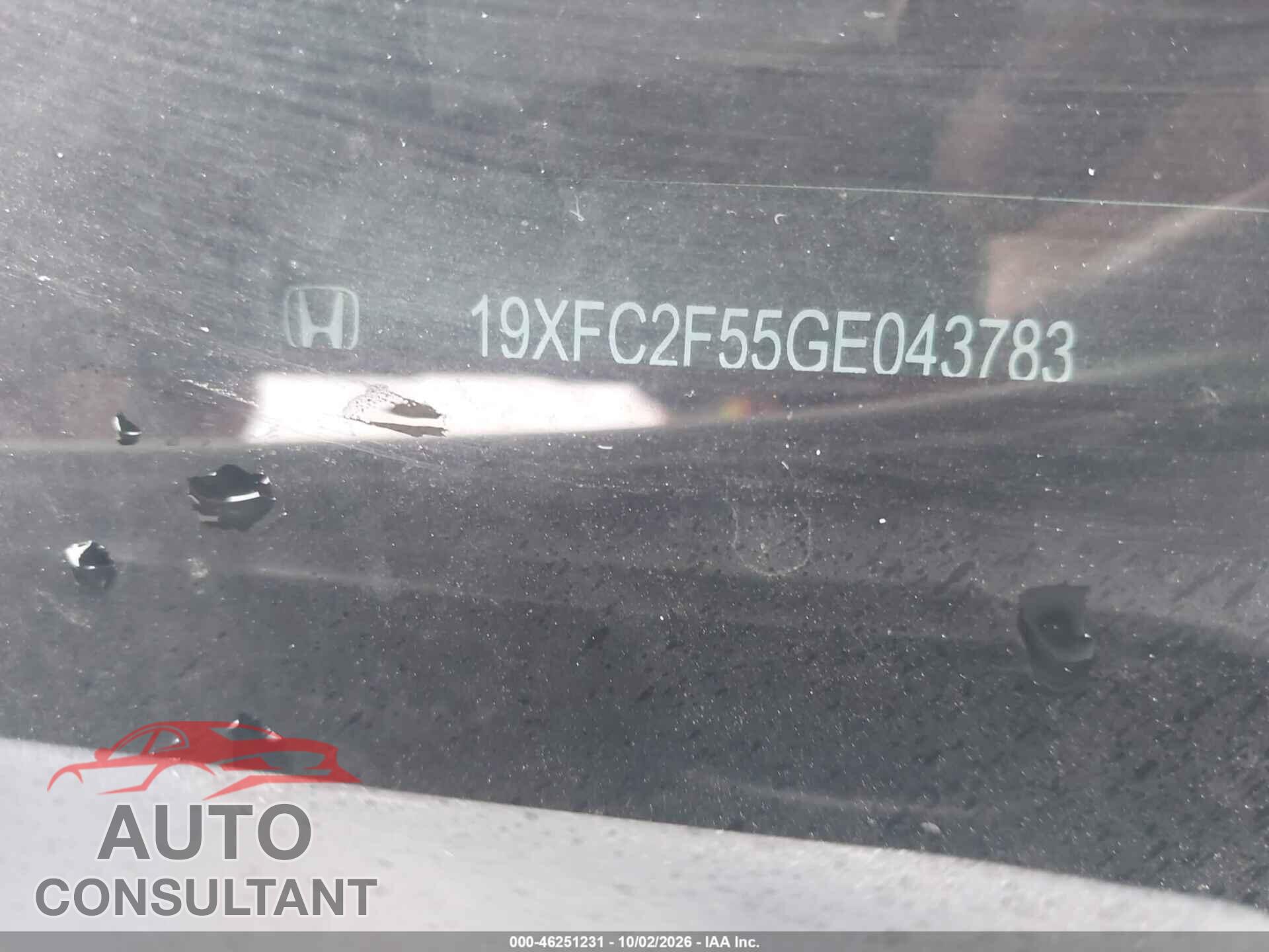 HONDA CIVIC 2016 - 19XFC2F55GE043783