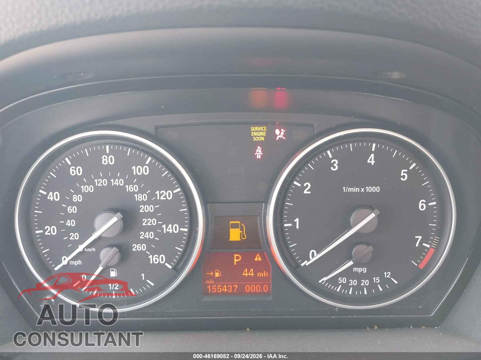 BMW 328I 2011 - WBAPH5C51BA443053