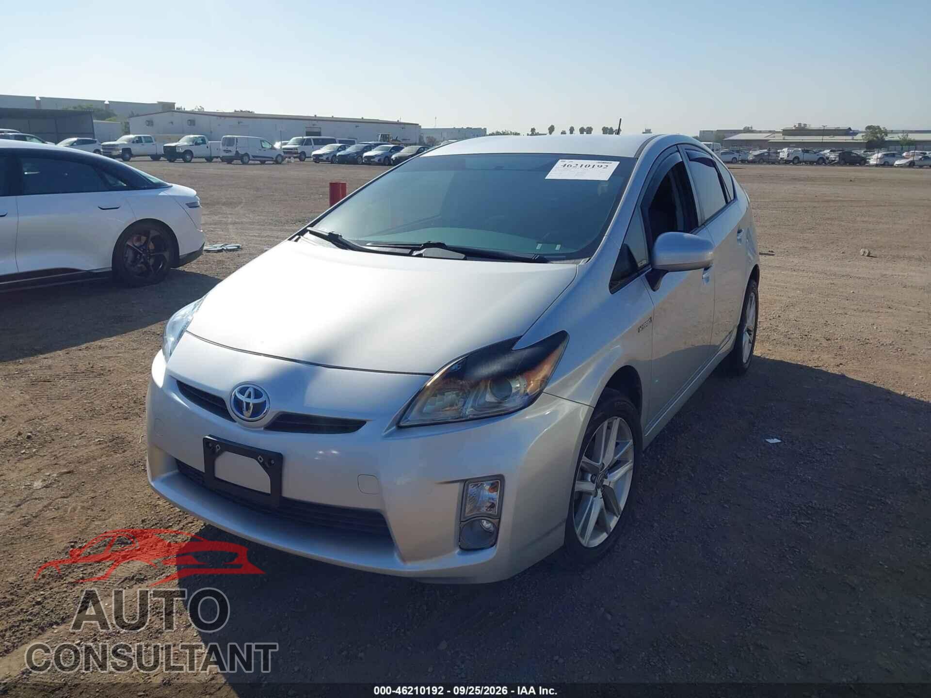 TOYOTA PRIUS 2011 - JTDKN3DU2B1402902