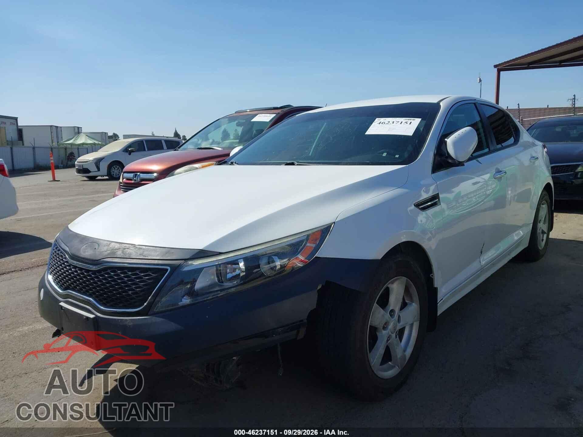 KIA OPTIMA 2014 - KNAGM4A75E5475995