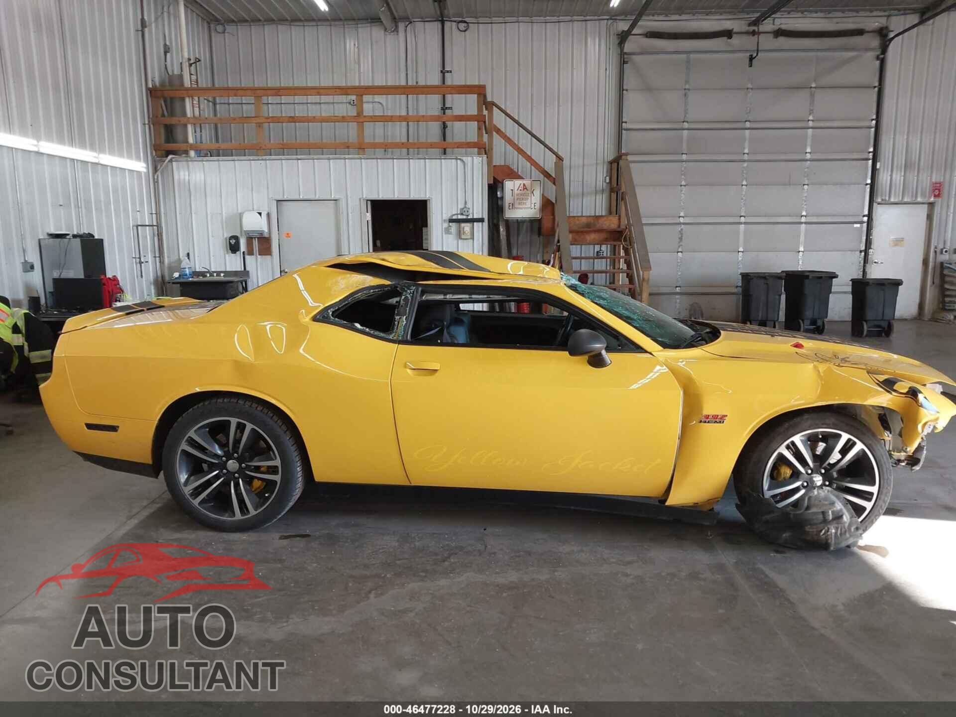 DODGE CHALLENGER 2012 - 2C3CDYCJ6CH221949