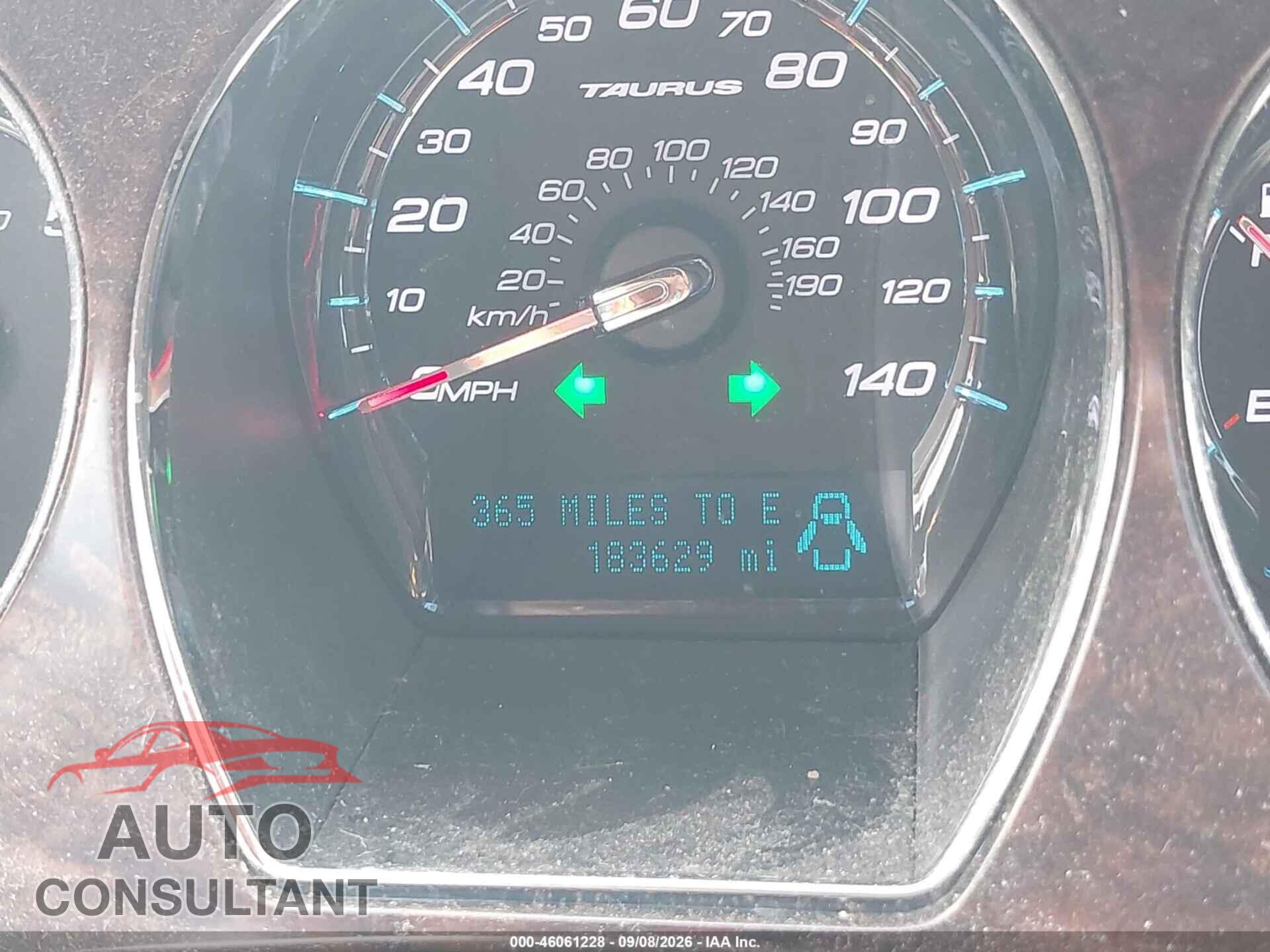 FORD TAURUS 2011 - 1FAHP2EW3BG185202