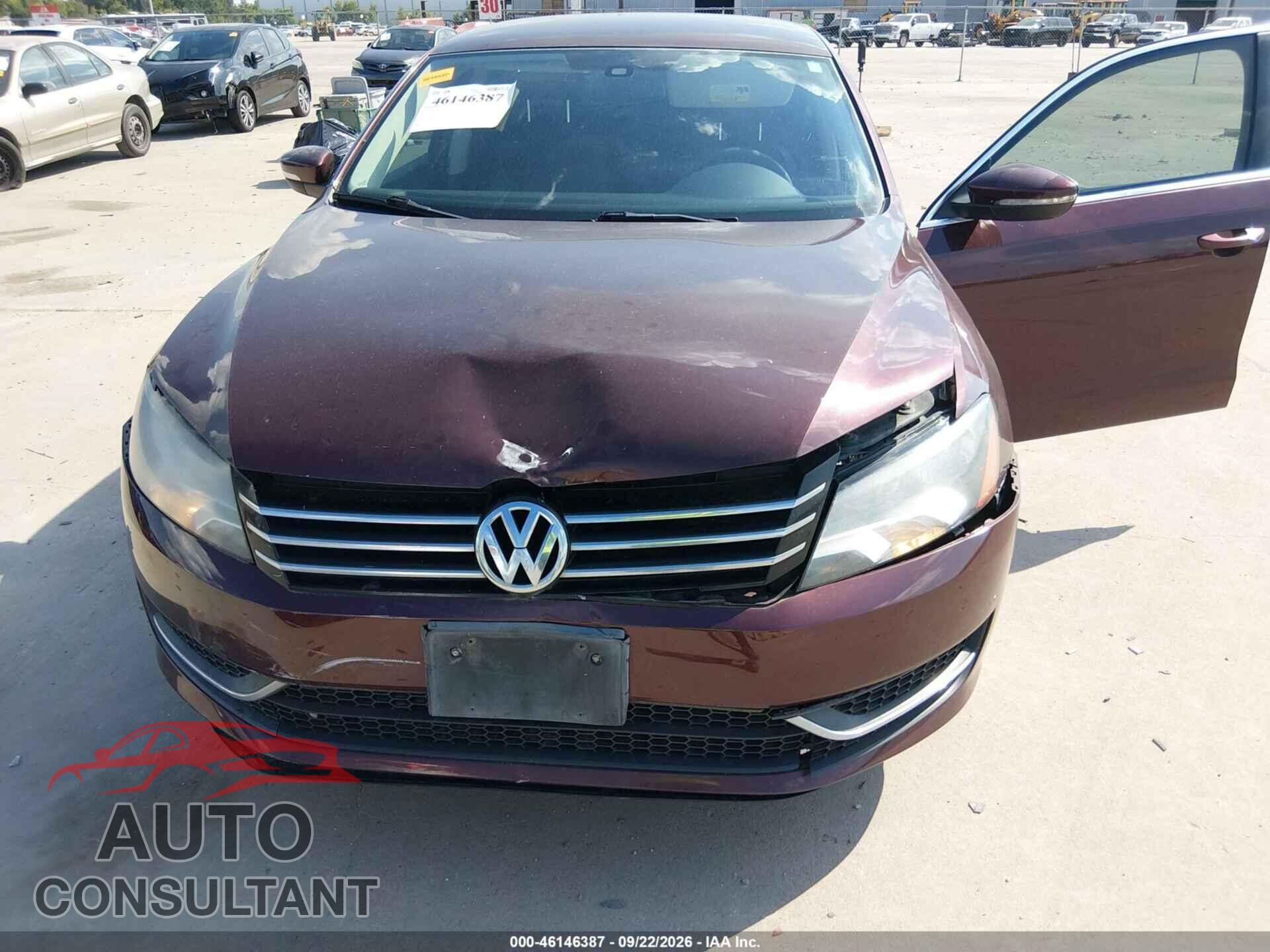 VOLKSWAGEN PASSAT 2014 - 1VWAT7A34EC057530