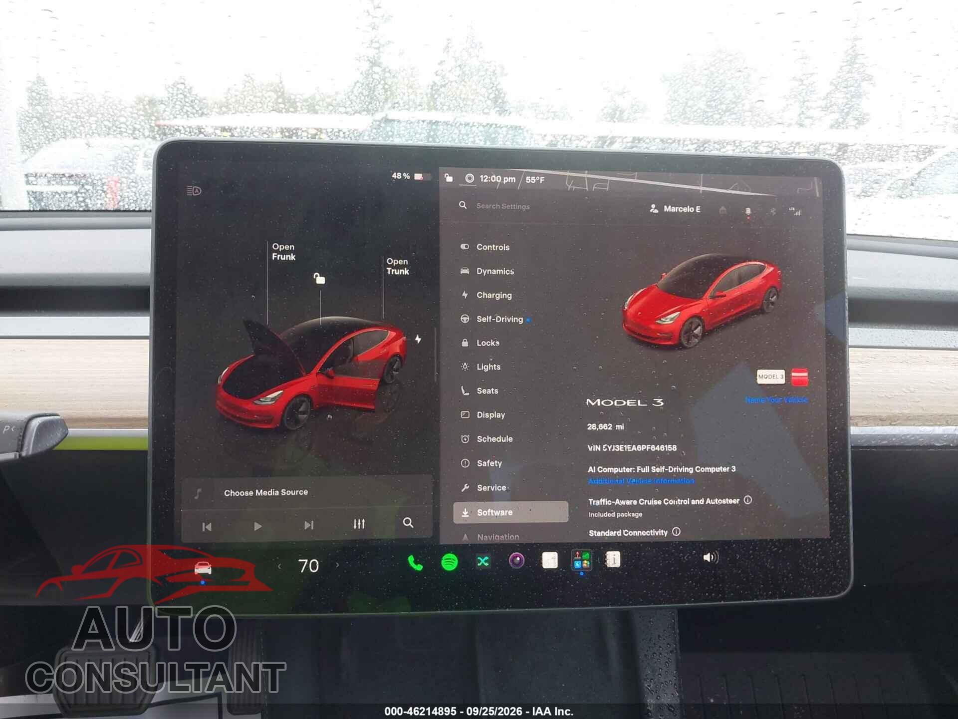 TESLA MODEL 3 2023 - 5YJ3E1EA6PF646158