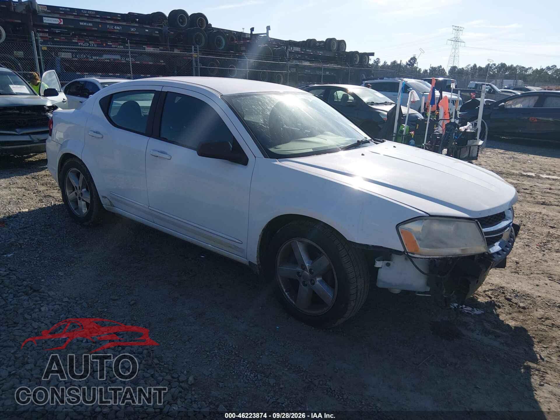 DODGE AVENGER 2012 - 1C3CDZAB5CN185423