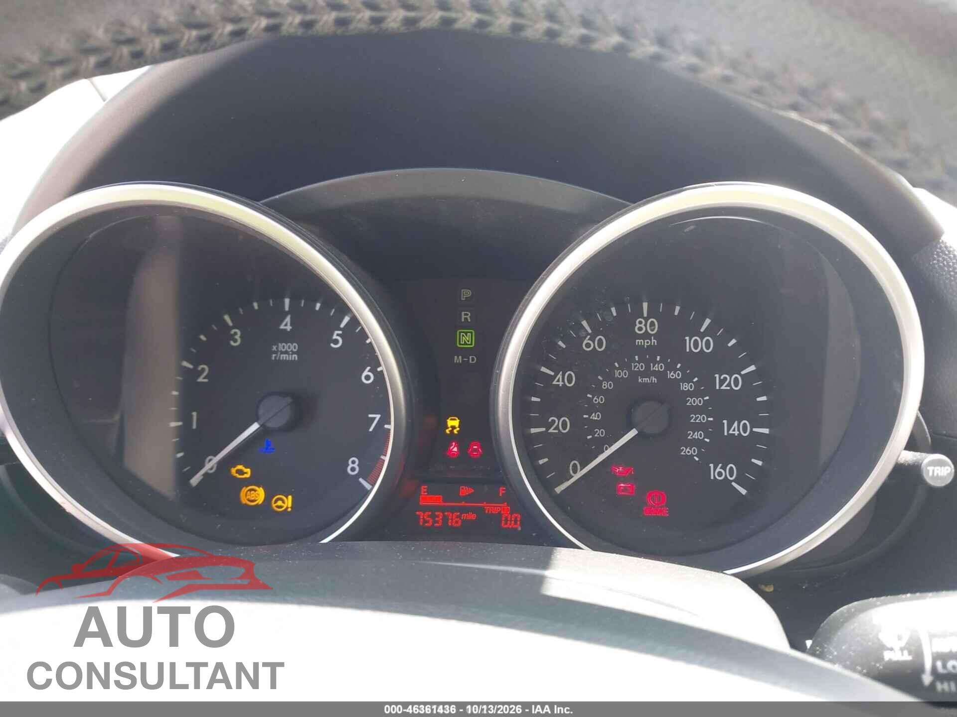 MAZDA MAZDA5 2012 - JM1CW2DL9C0123540